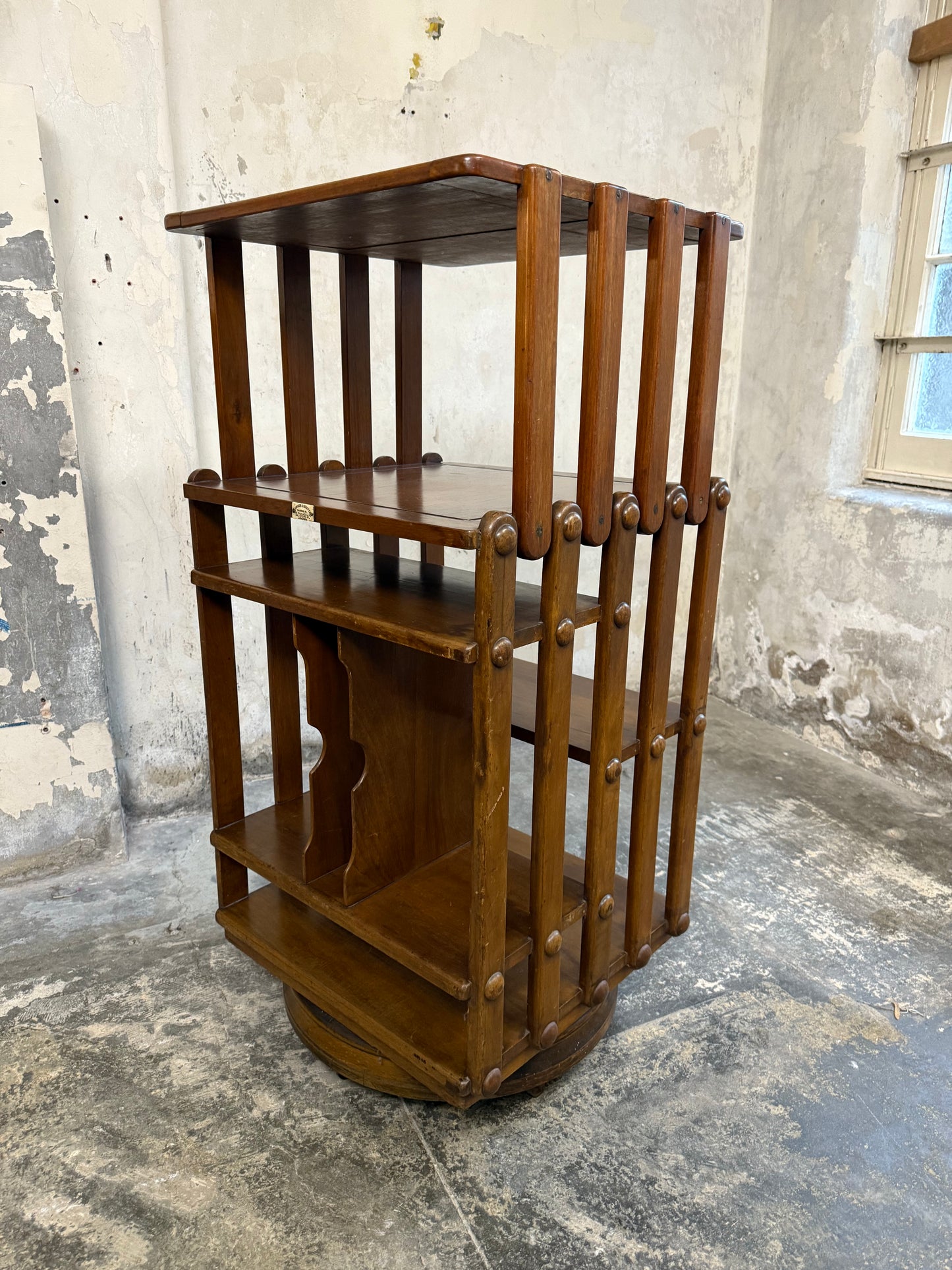 Late 19th Century Revolving Bookcase by Edwards & Roberts