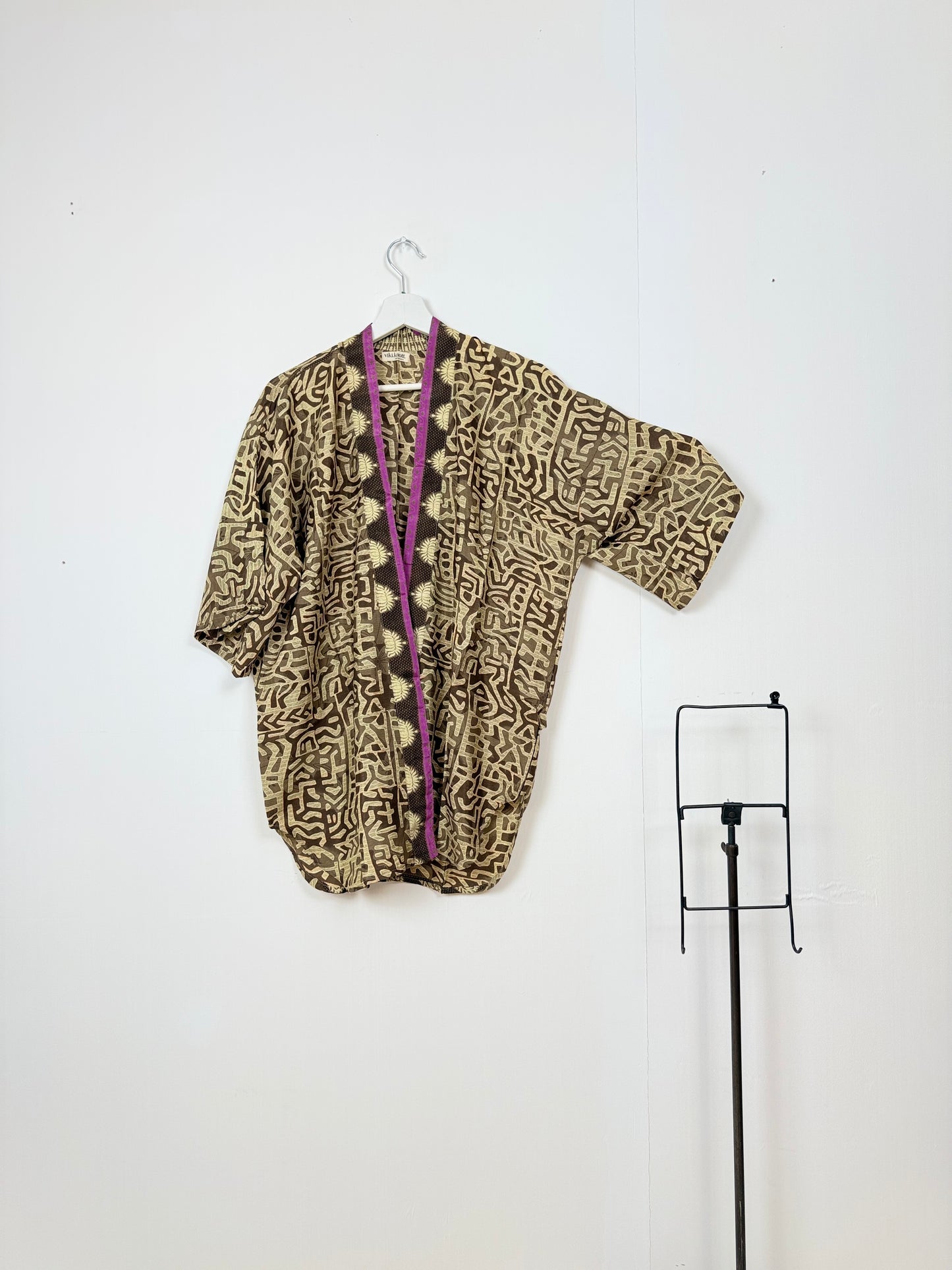 Vintage Saree Silk Trousers & Shirt Co-ordinated Set