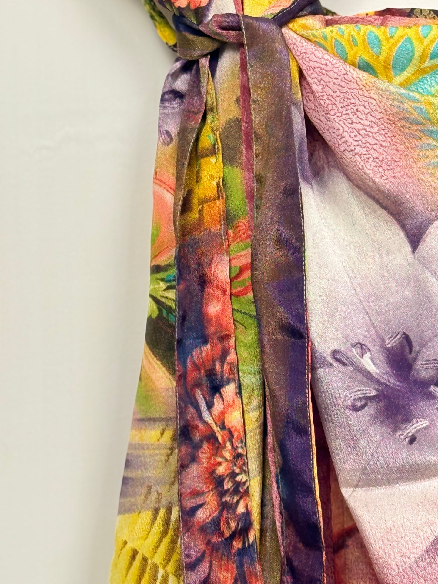 Vintage Saree Silk Kimono / Duster - Short
