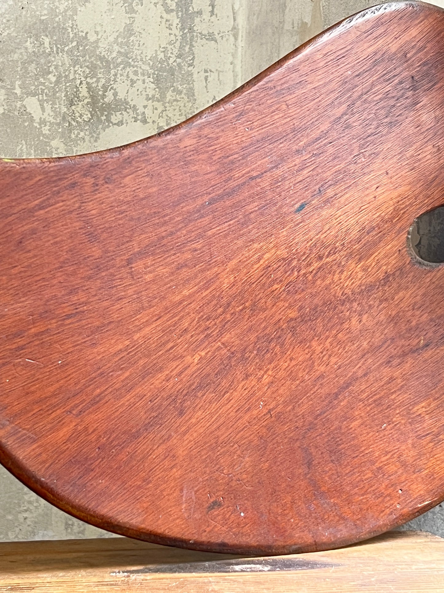 Early 20thC Mahogany Artists Palette