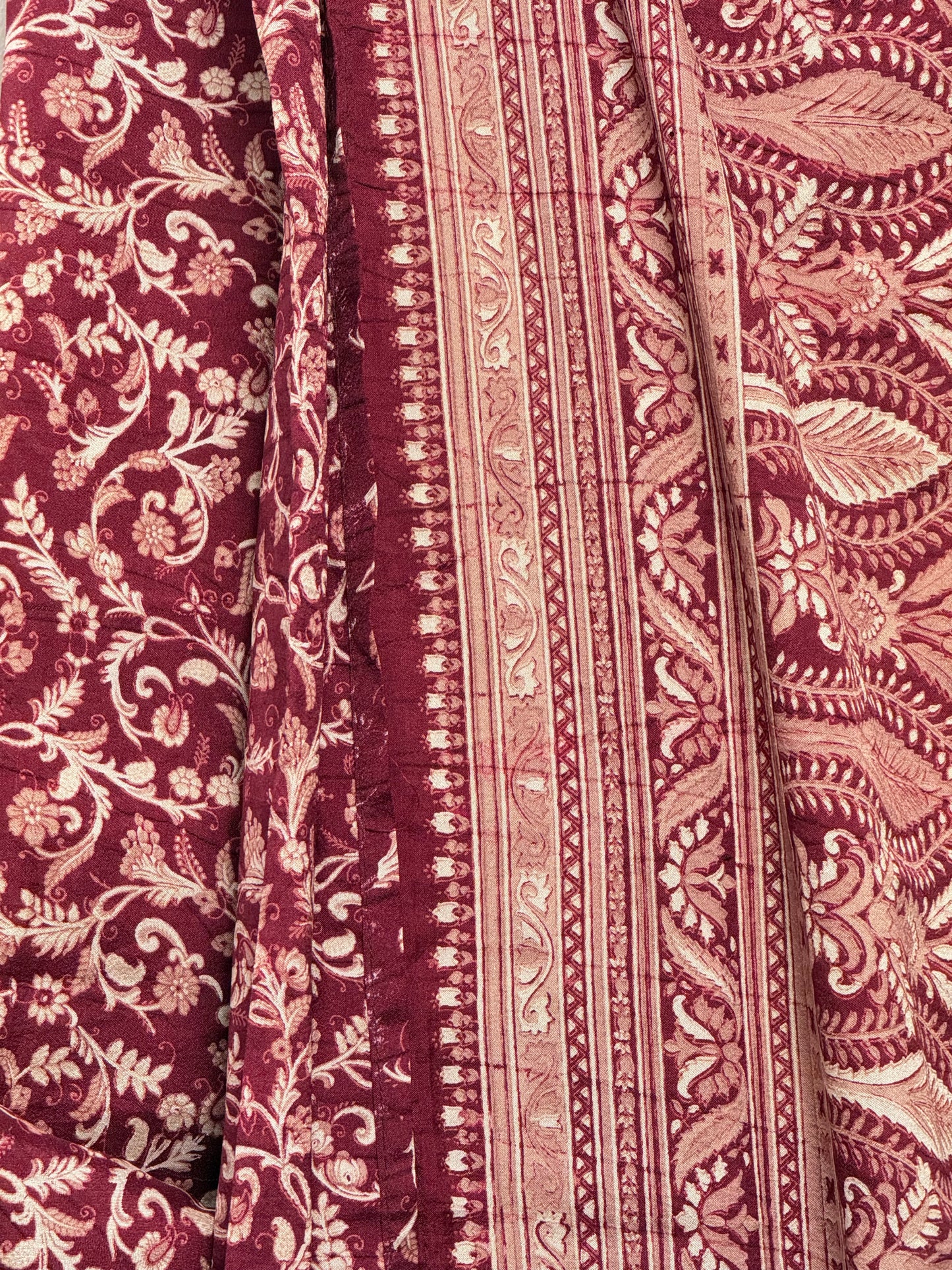 Vintage Pure Silk Saree Fabric