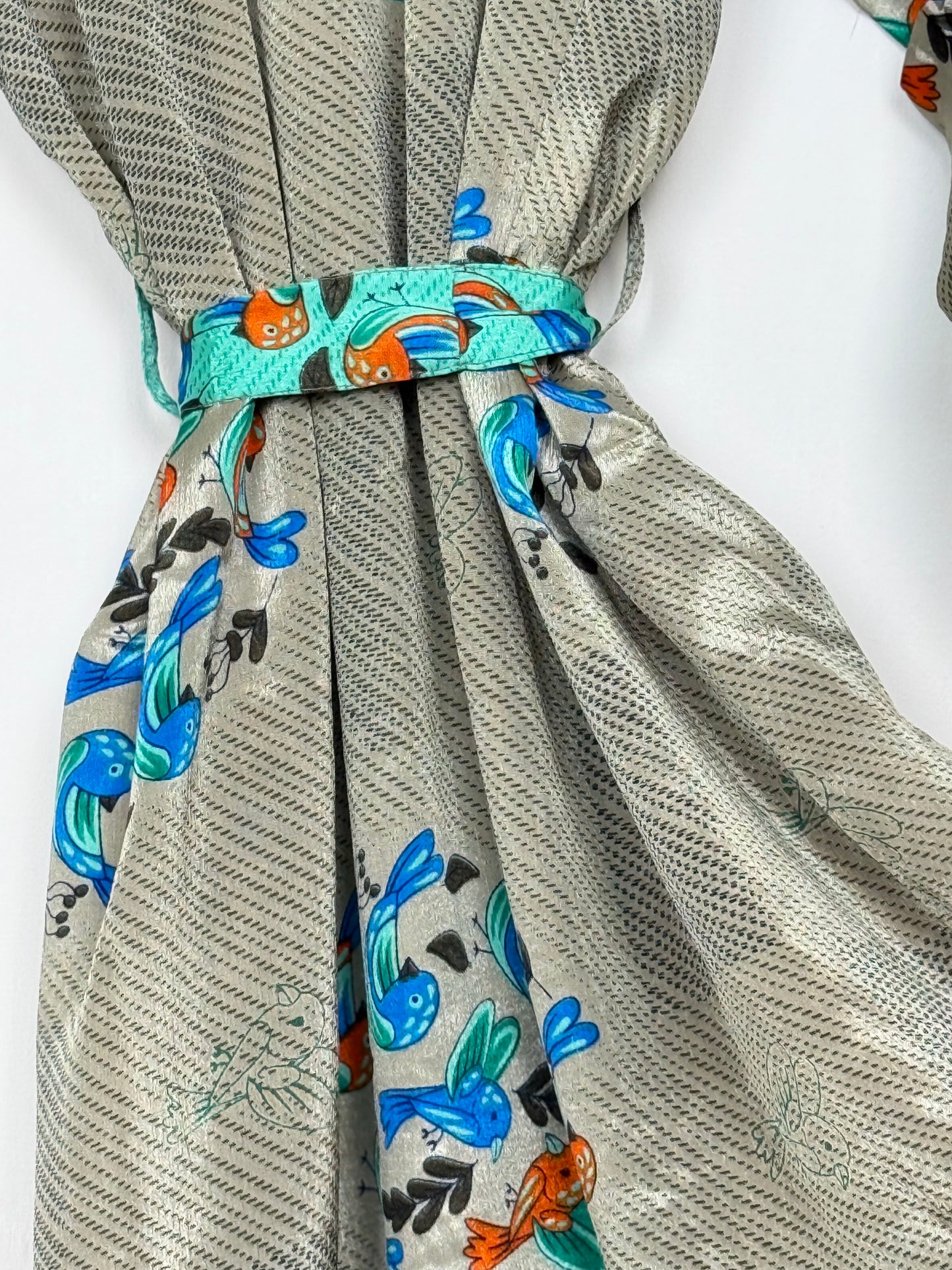 LVintage Saree Silk Kimono / Duster - Long