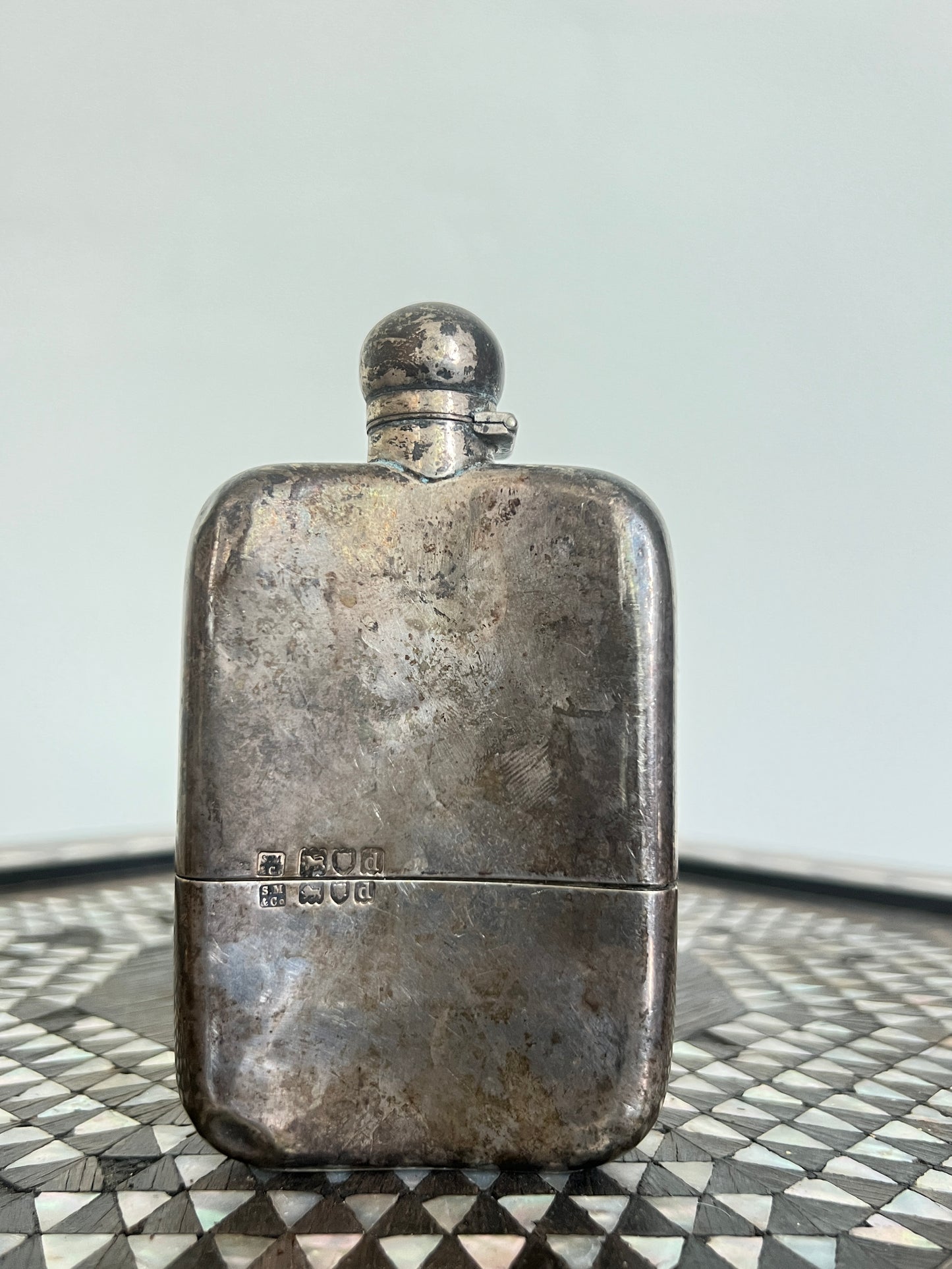 A 19th Century  Sampson Mordan & Co  Silver Hipflask