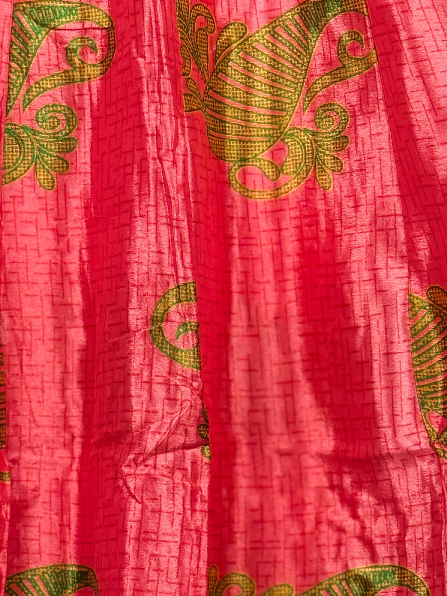 Vintage Saree Silk Pleated Skirt