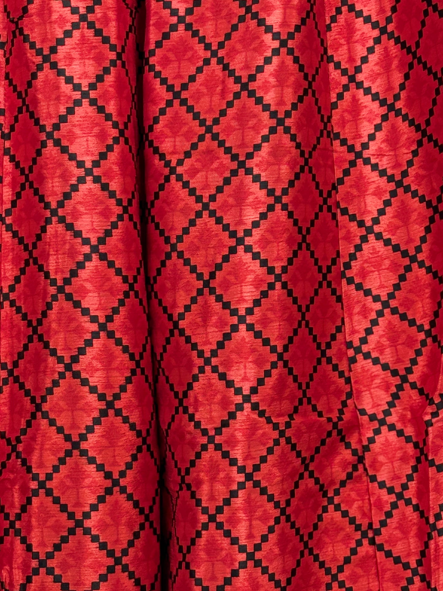 Vintage Saree Silk Pleated Skirt