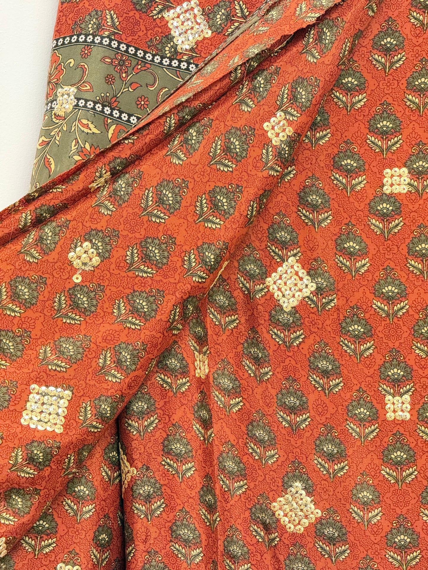 Vintage Pure Silk Saree Fabric