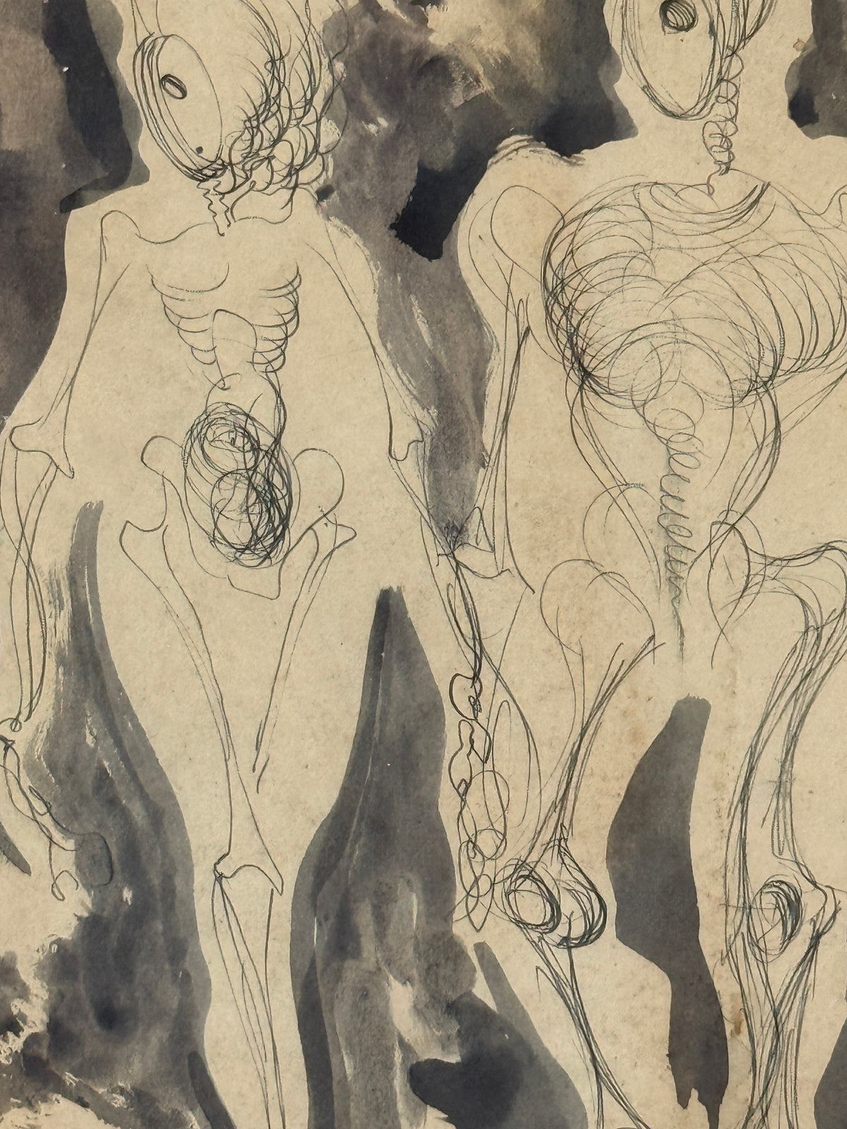 Two Surrealist Figures- RENDELL WELLS, Scottish | 1911-1997