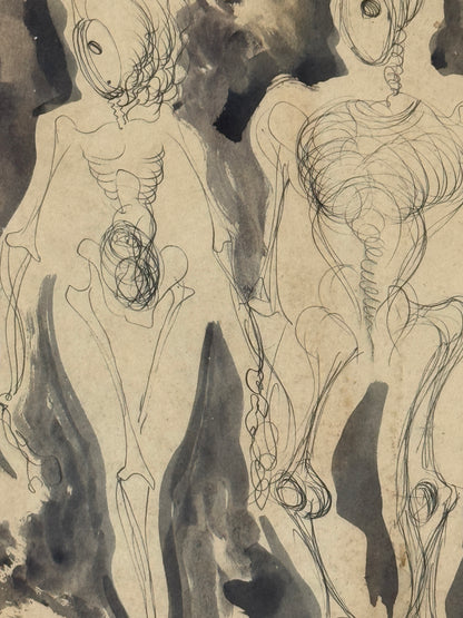 Two Surrealist Figures- RENDELL WELLS, Scottish | 1911-1997