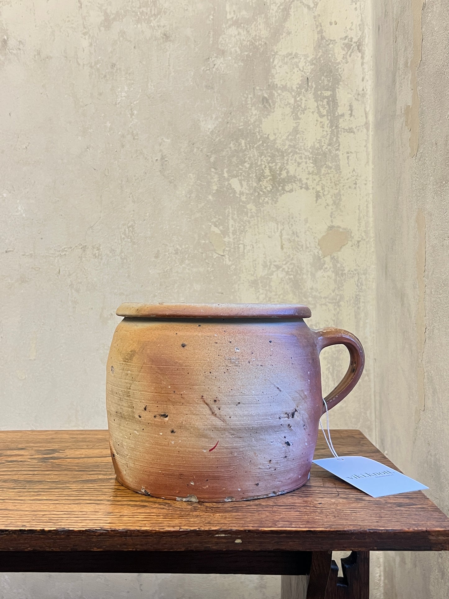 19thC French Stoneware Confit Pot - Medium