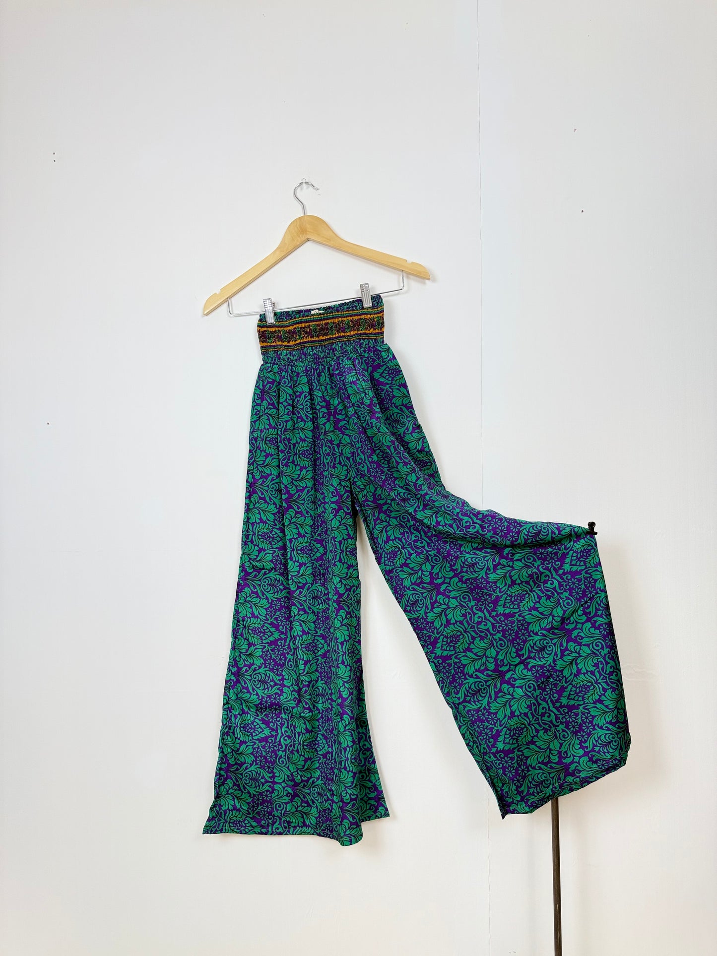 Vintage Saree Silk Trousers & Shirt Co-ordinated Set