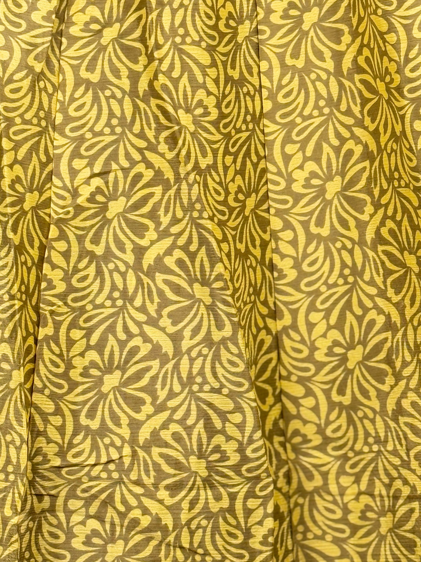 Vintage Saree Silk Pleated Skirt