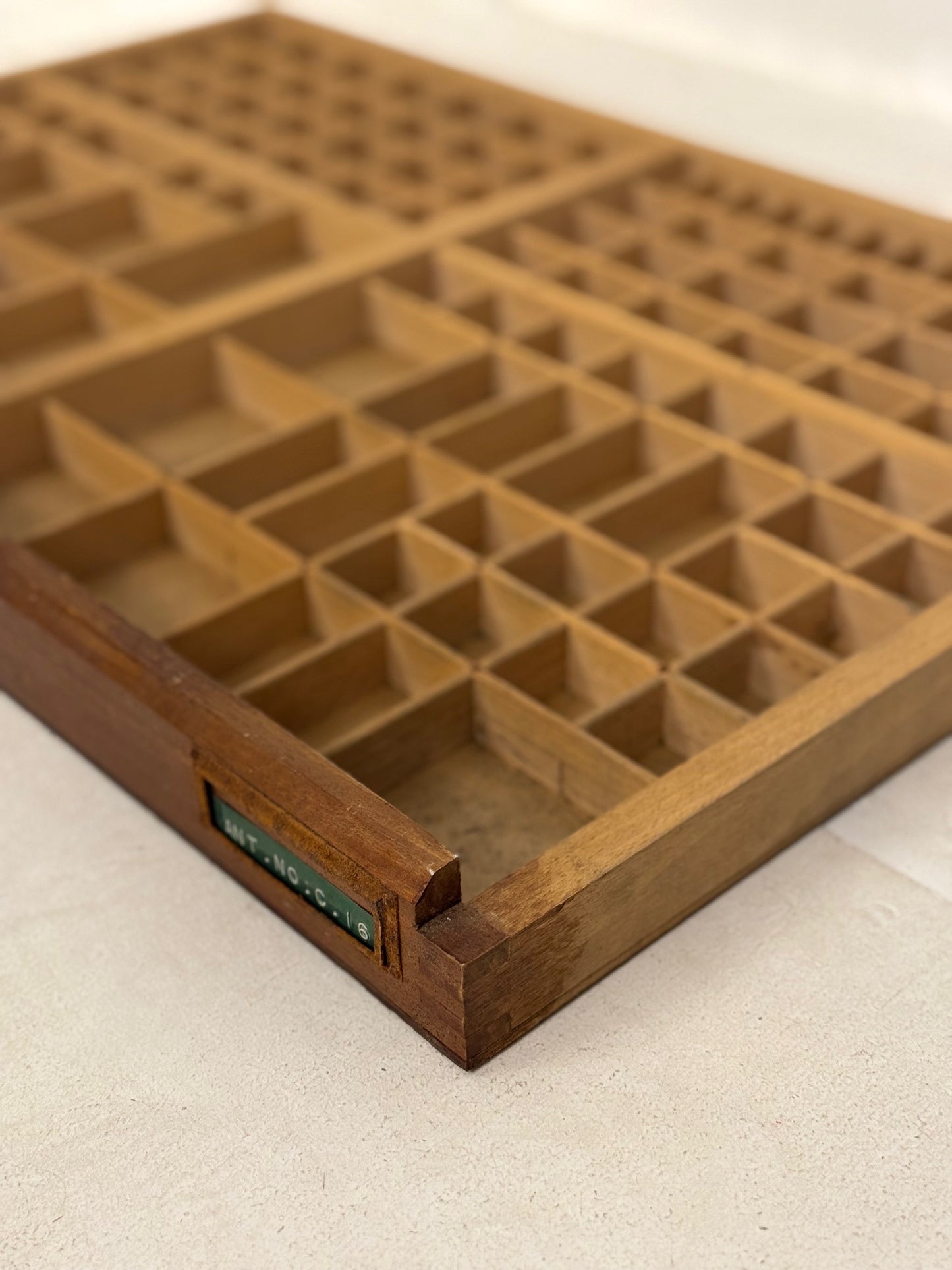 A 1950's French Printers Typeset Tray No 3