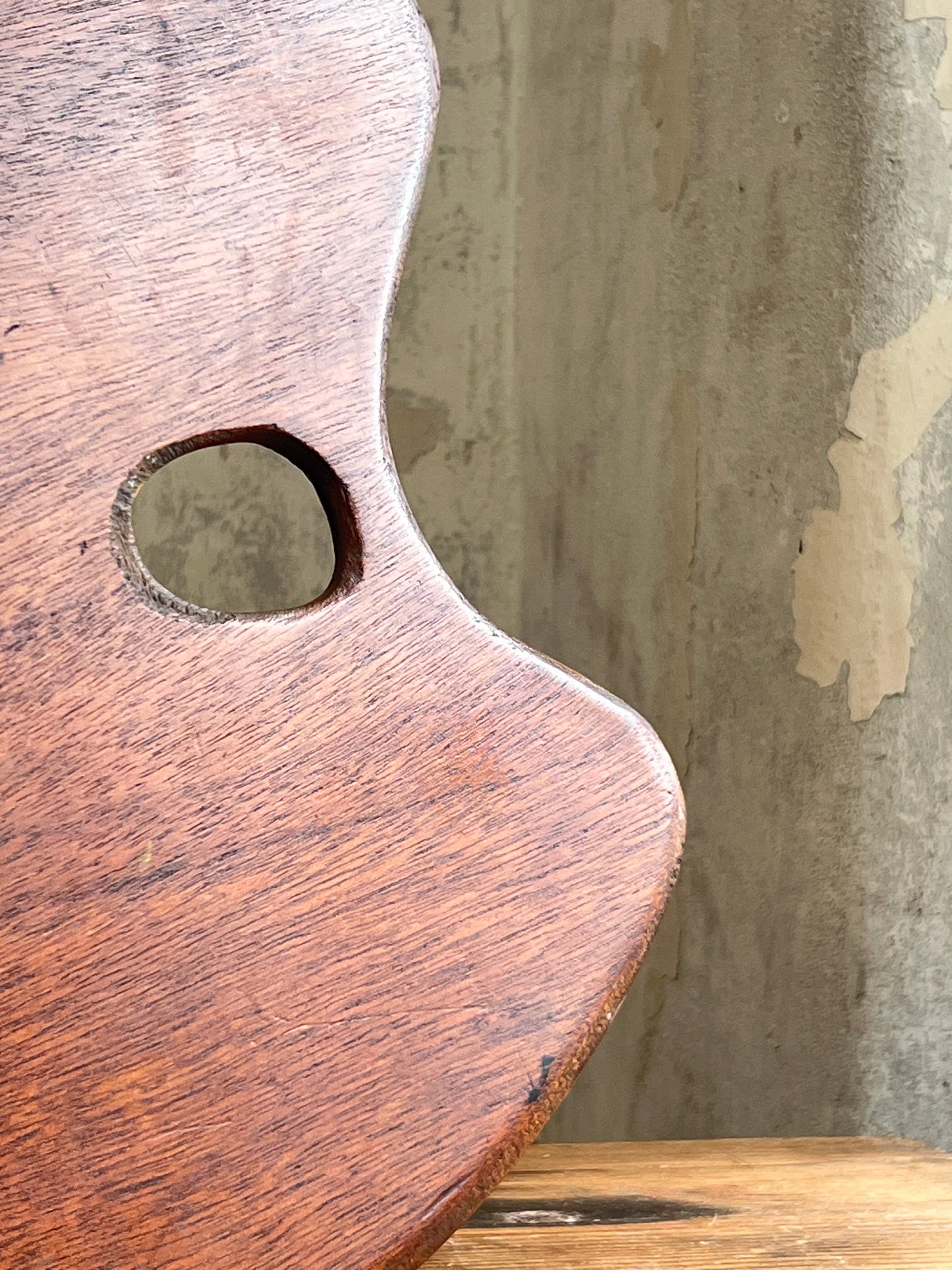 Early 20thC Mahogany Artists Palette