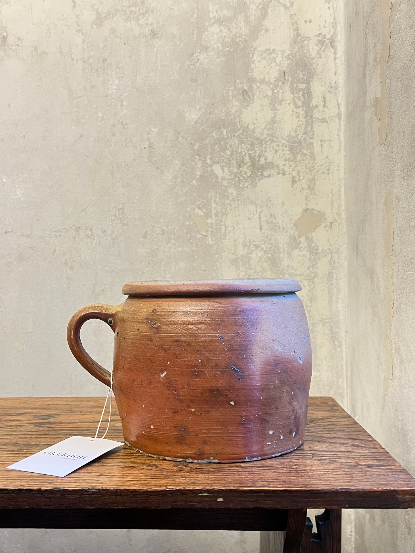 19thC French Stoneware Confit Pot - Medium