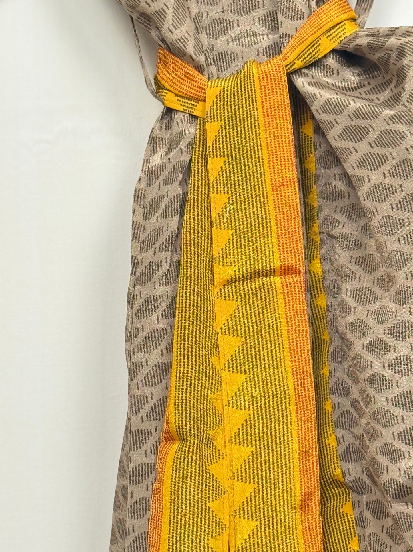 Vintage Saree Silk Kimono / Duster - Short