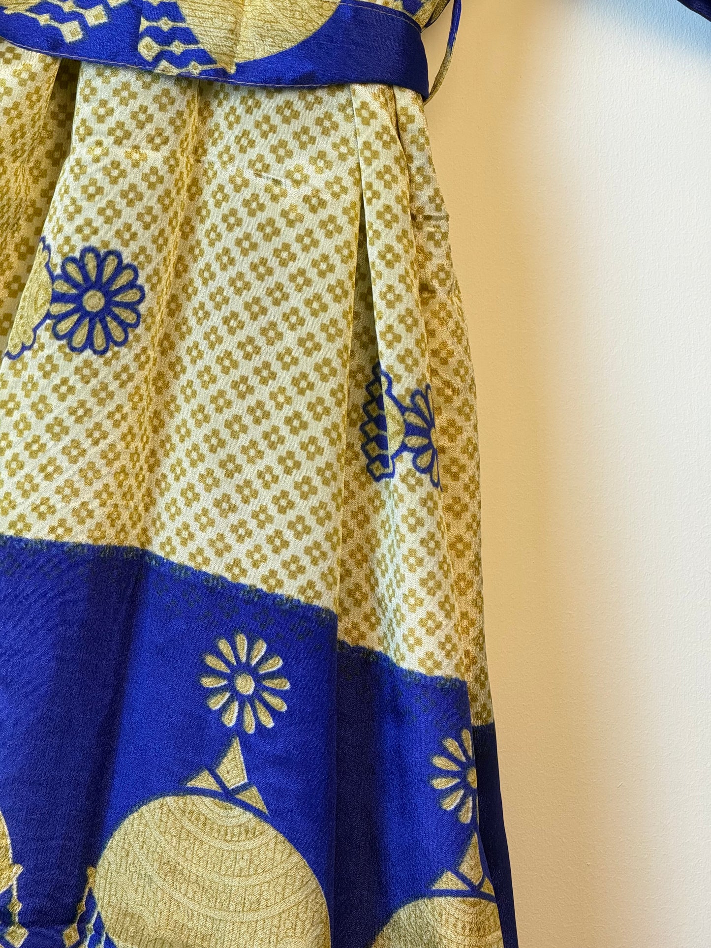 Vintage Saree Silk Kimono / Duster - Long