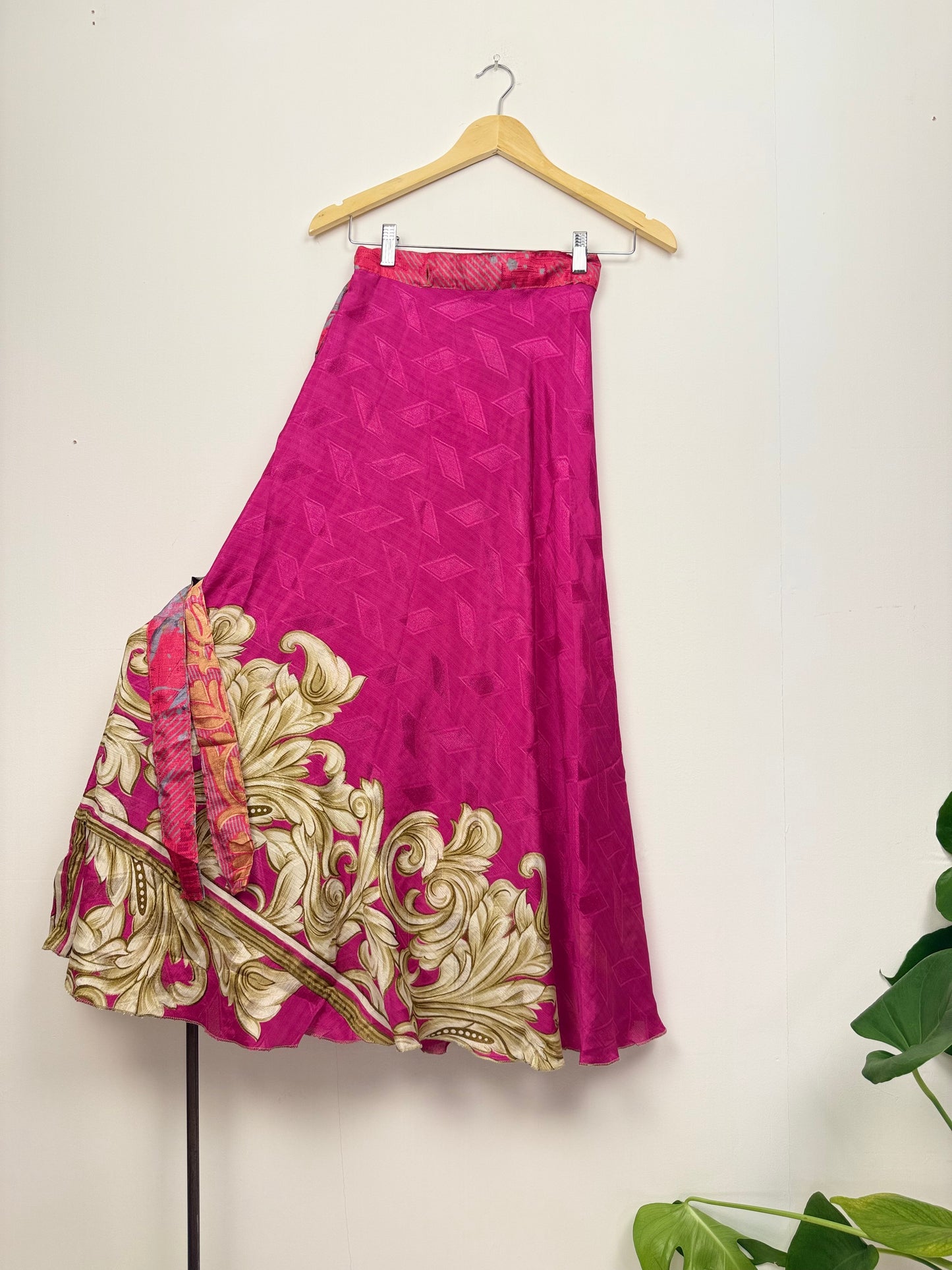 Vintage Saree Silk Wrap Skirt