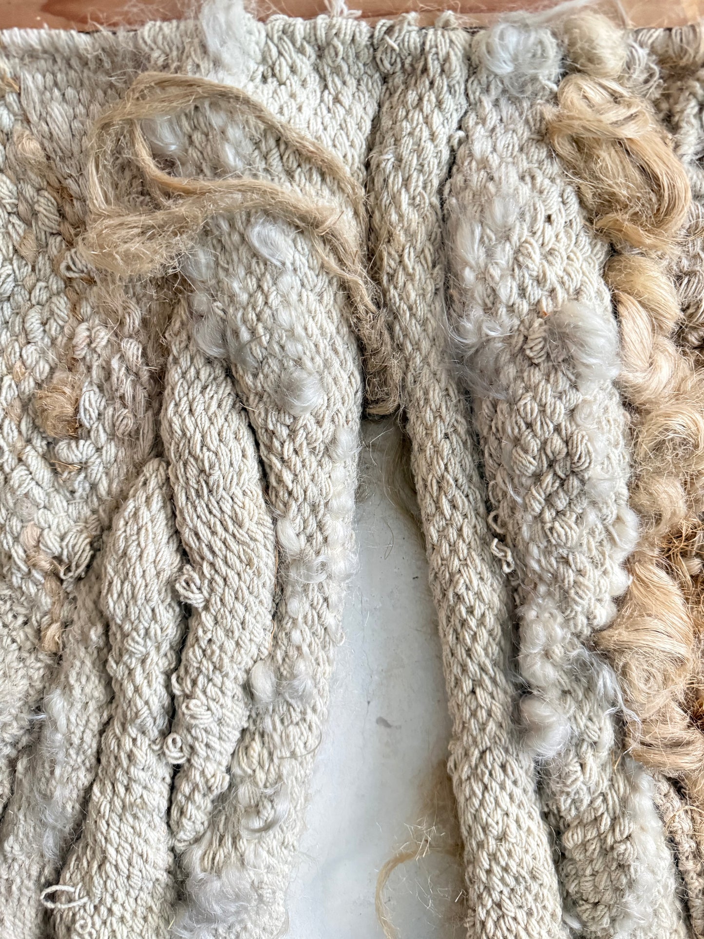 Ellen Lenvik (Oslo) 'Growth' Jute & Wool Textile Art