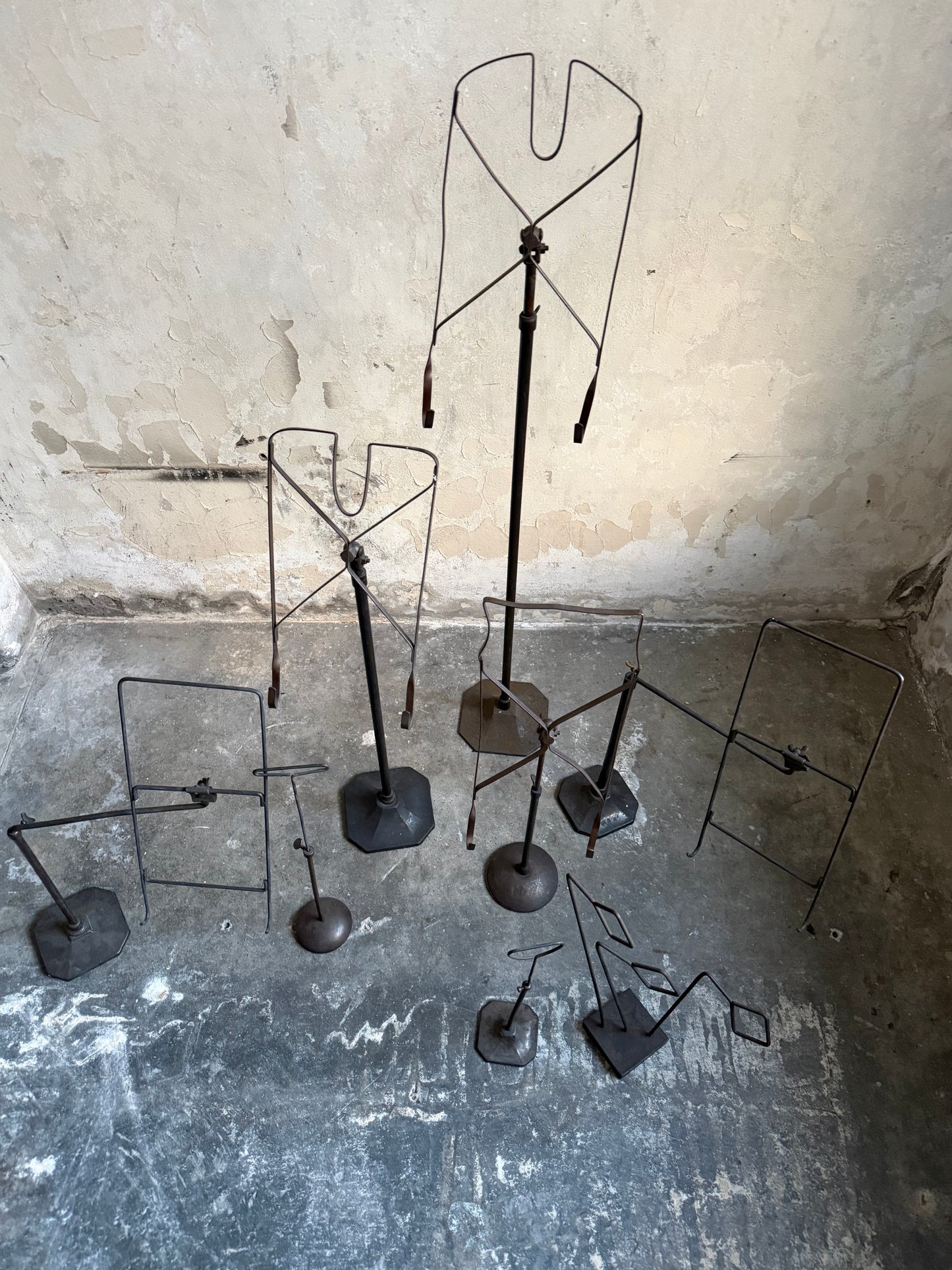 Collection of 19thC Shop Display Shirt & Accessory Stands