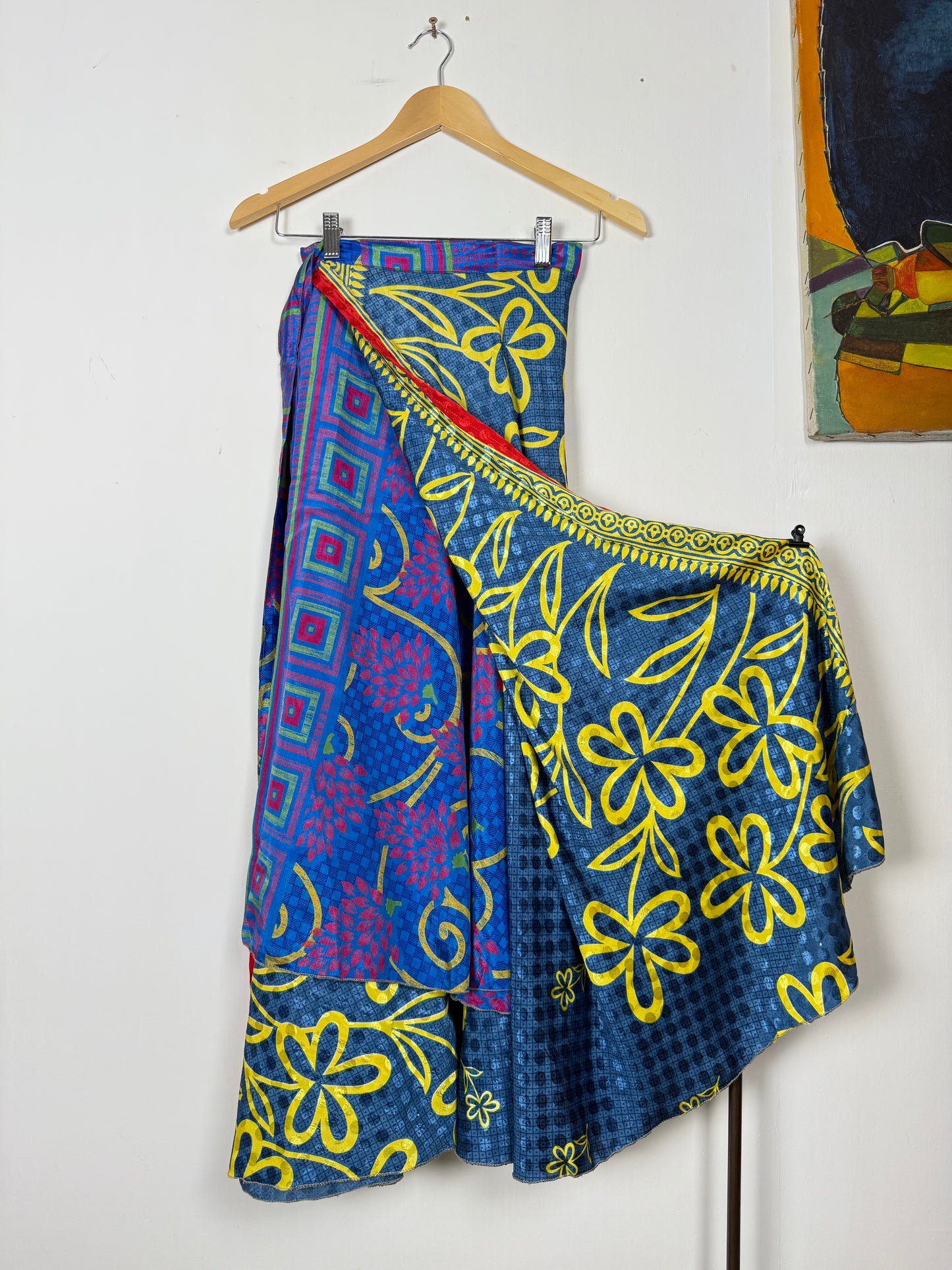 Vintage Saree Silk Wrap Skirt