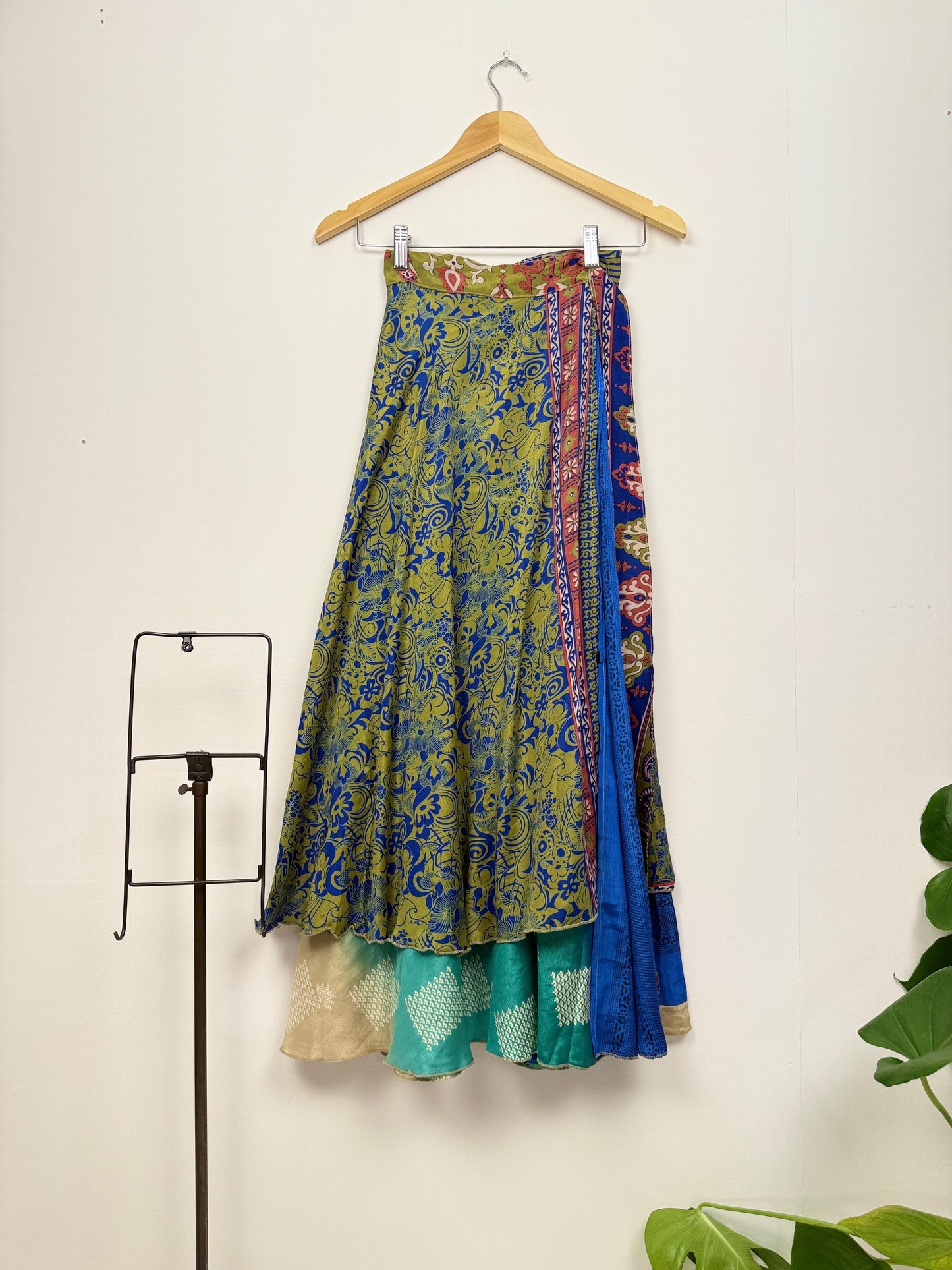 Vintage Saree Silk Wrap Skirt