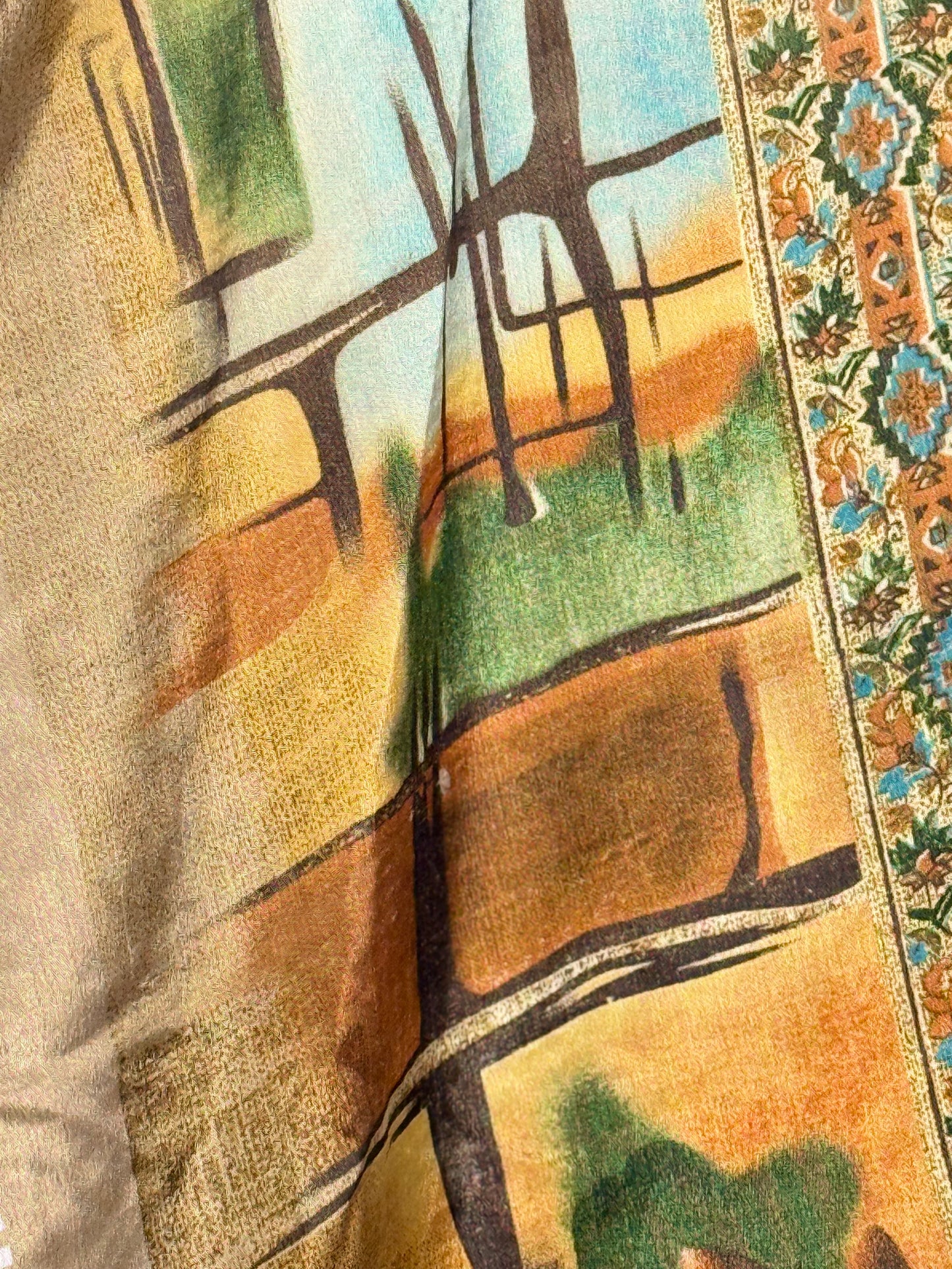 Vintage Saree Silk Wrap Skirt