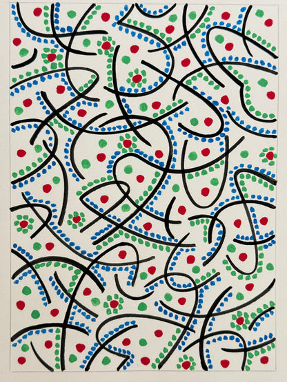 Pointillist Ink on Paper Original Artwork No.22 - ARTHUR ALLAN WILSON, Scottish | 1944-2024