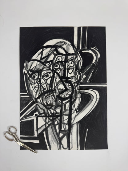 Monochromatic Original Artwork No.320 - ARTHUR ALLAN WILSON, Scottish | 1944-2024
