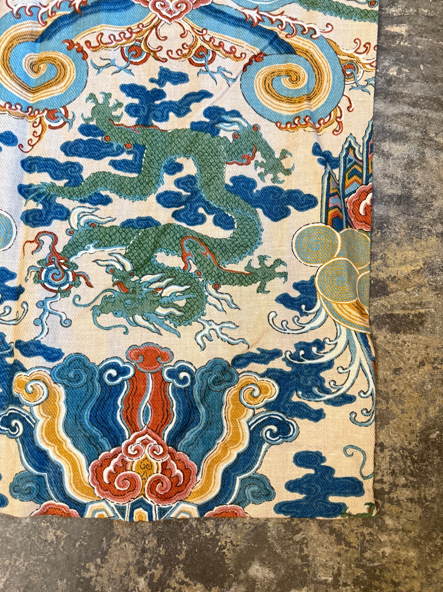 Whytock & Reid 'Emperors Robe' Chinoiserie Curtain Fabric 1974