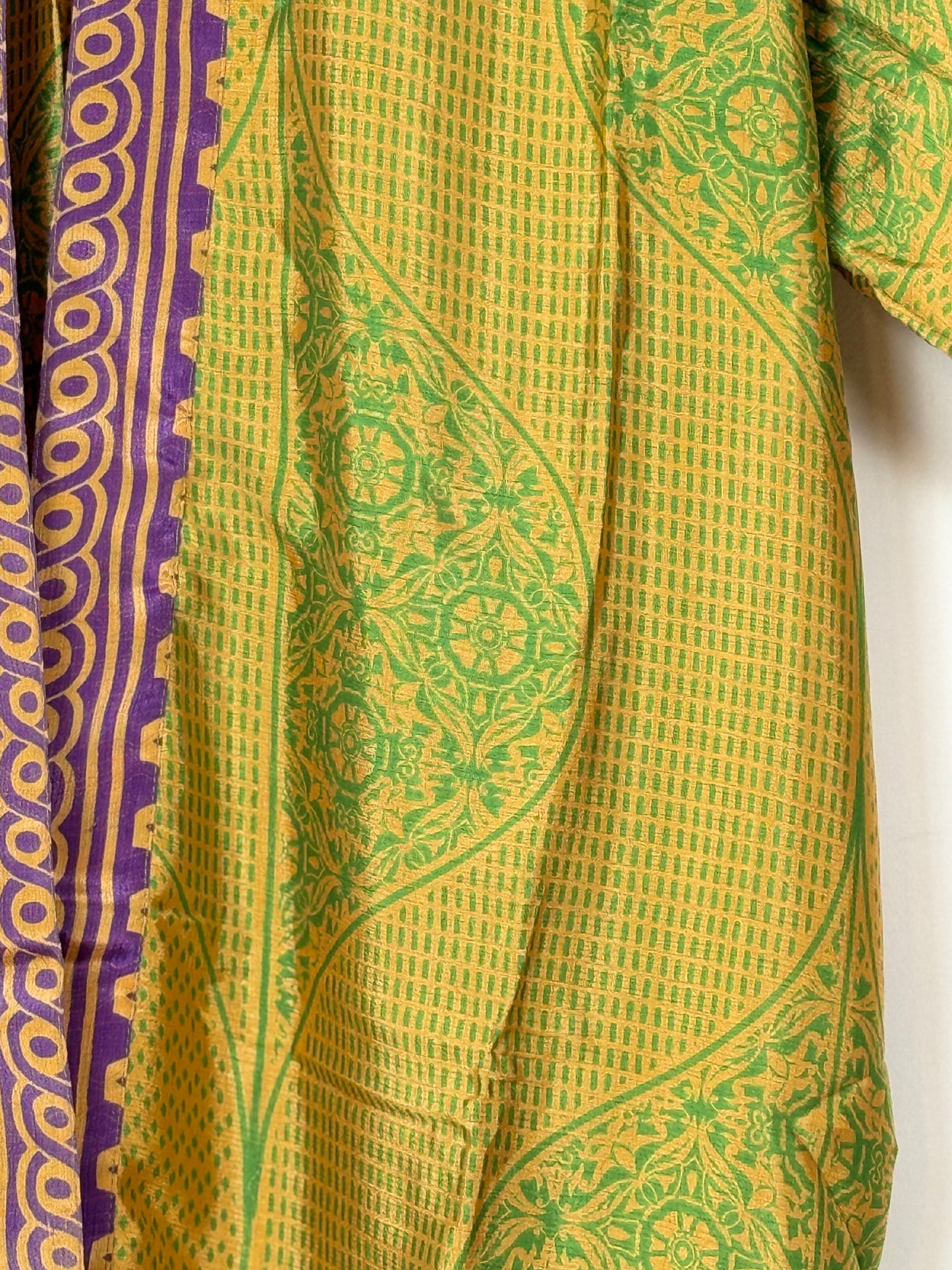 Vintage Saree Silk Trousers & Shirt Co-ordinated Set