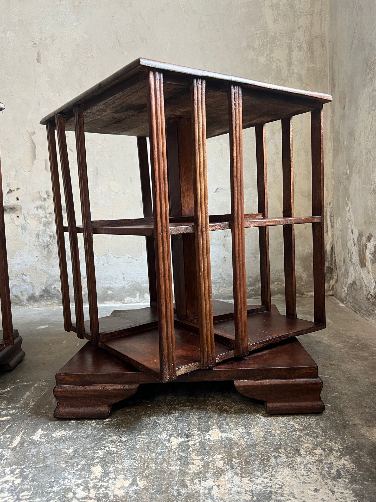 Pair of Compact Revolving Bookcases