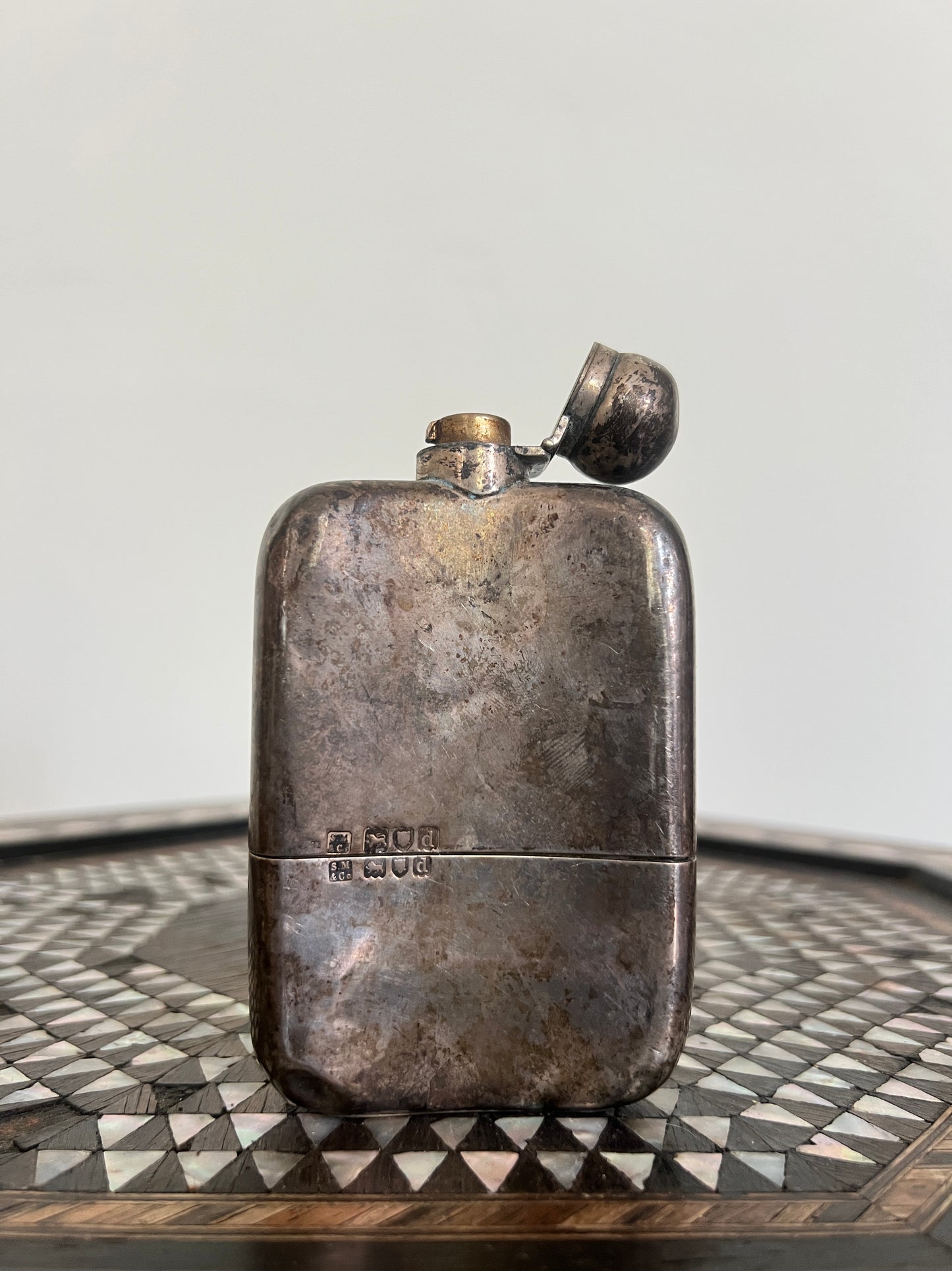 A 19th Century  Sampson Mordan & Co  Silver Hipflask