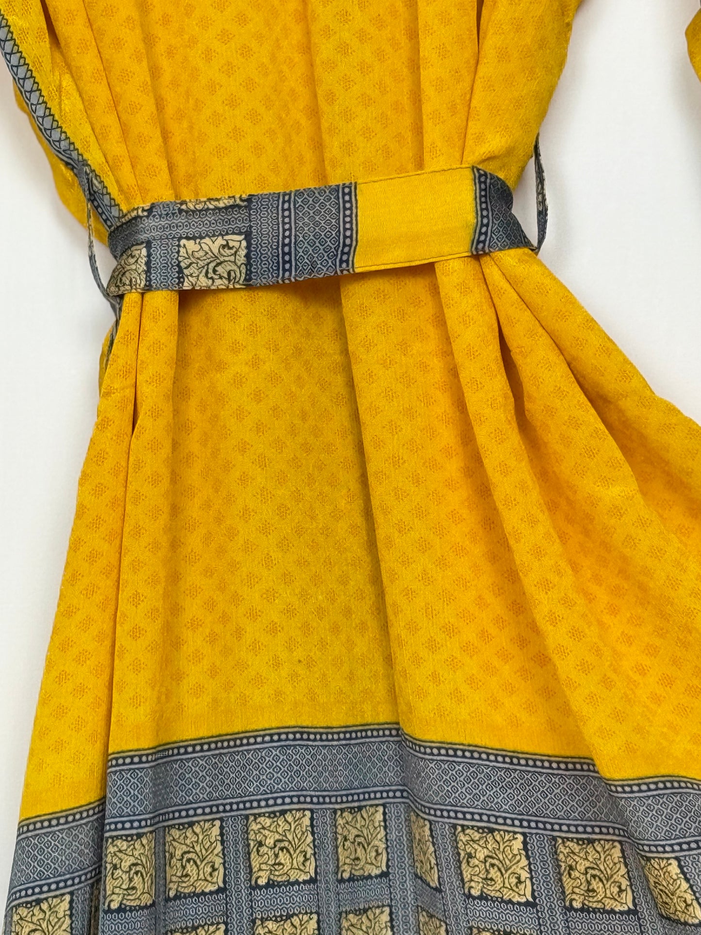 Vintage Saree Silk Kimono / Duster - Long
