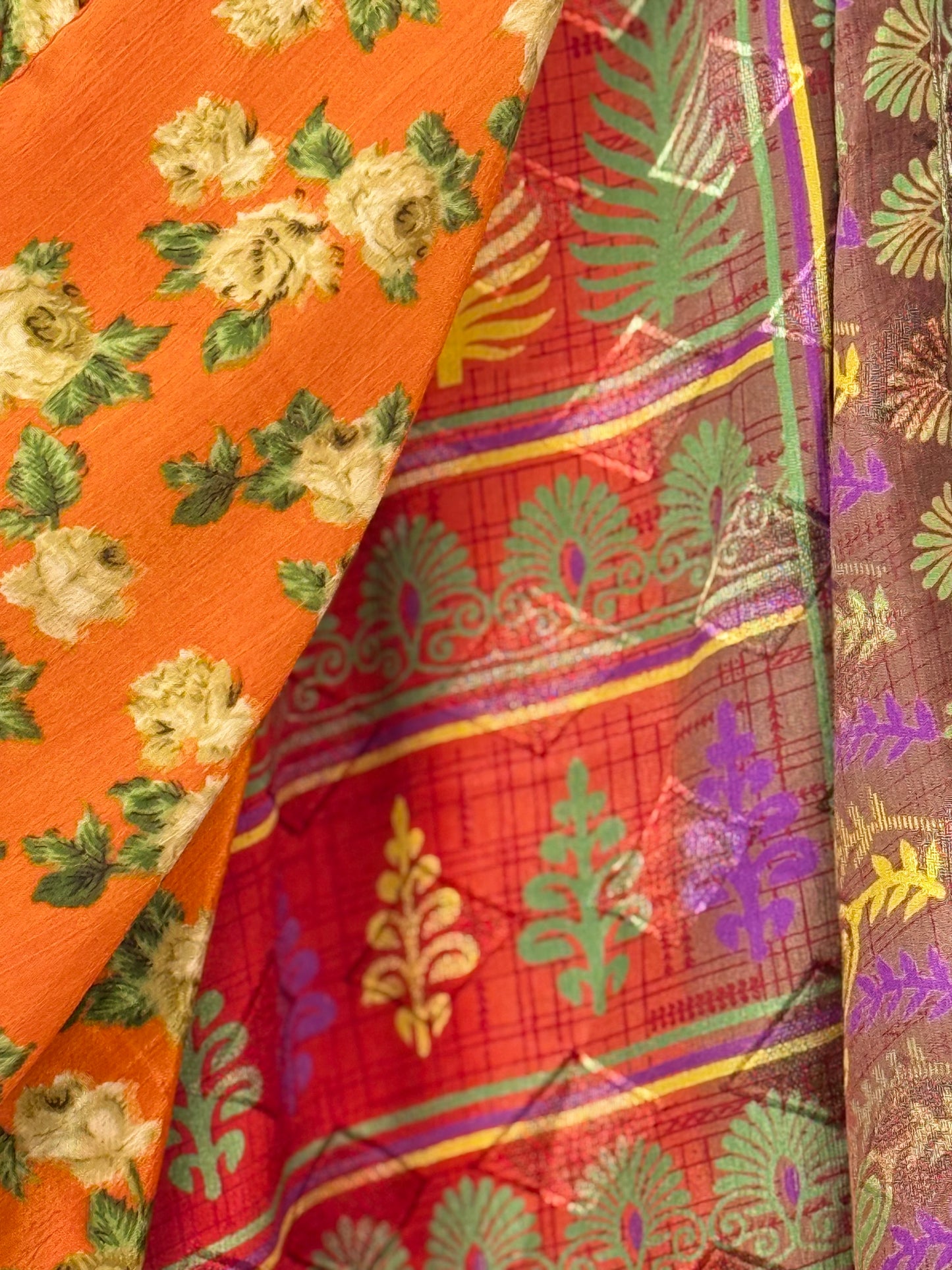 Vintage Saree Silk Wrap Skirt