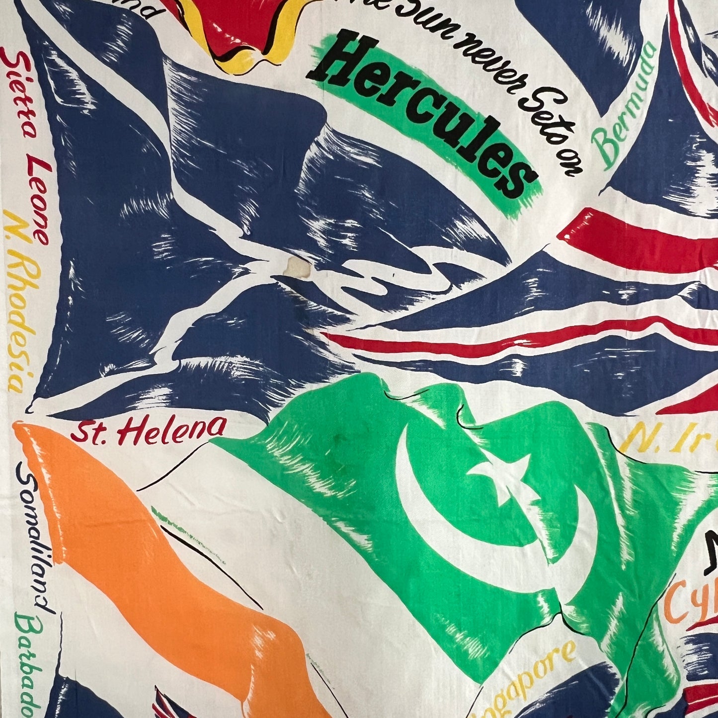 Hercules Cycling British Empire Banner - 1960’s