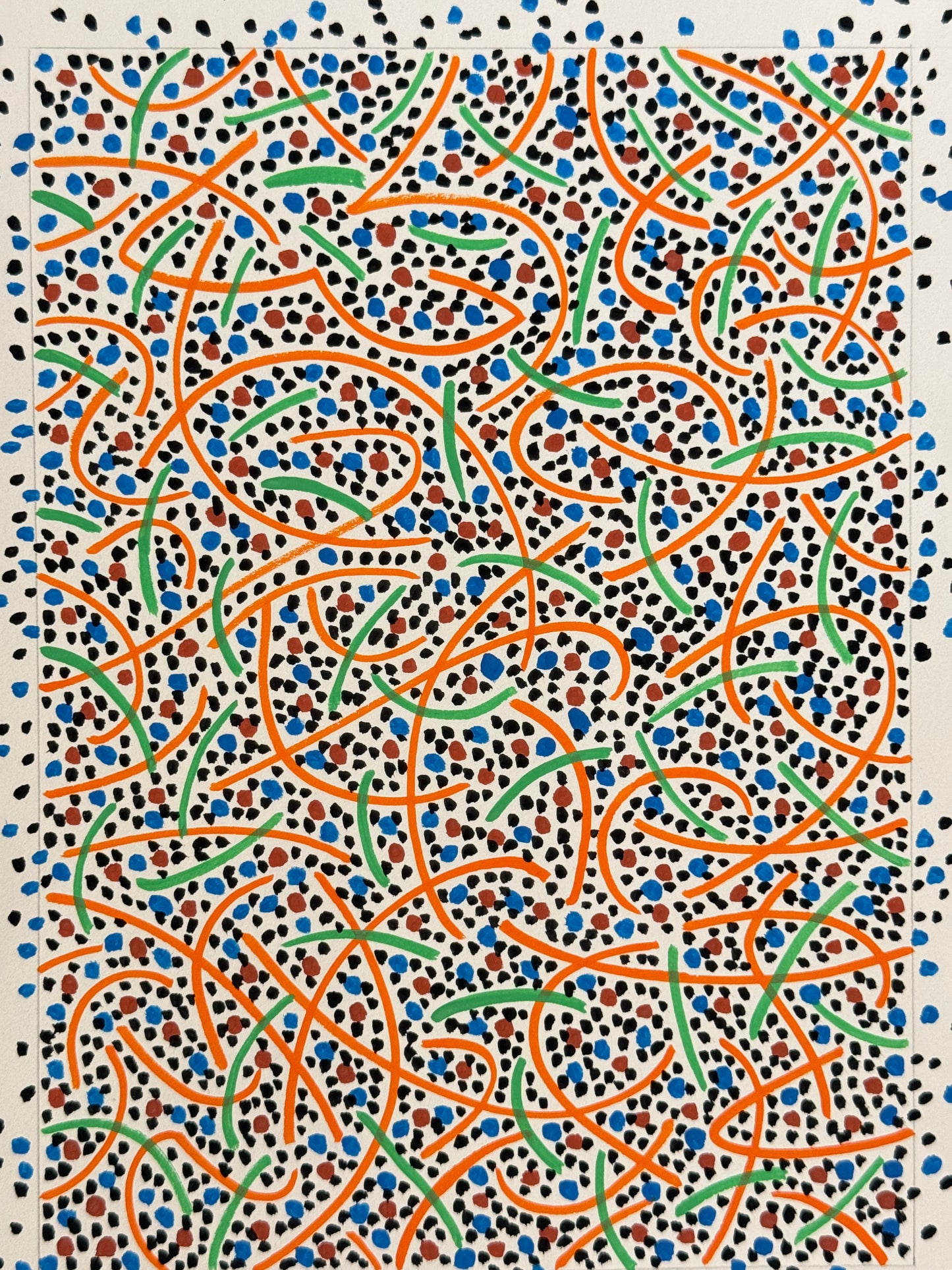 Pointillist Ink on Paper Original Artwork No.8 - ARTHUR ALLAN WILSON, Scottish | 1944-2024