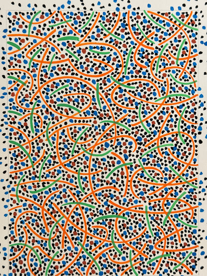 Pointillist Ink on Paper Original Artwork No.8 - ARTHUR ALLAN WILSON, Scottish | 1944-2024