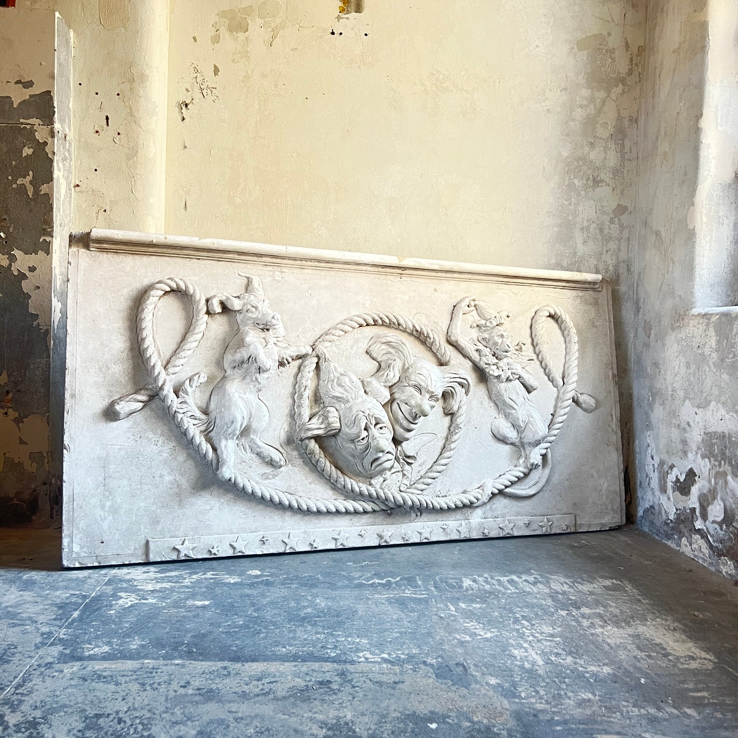 Large Plaster “Comedy & Tragedy” Theatre Panels