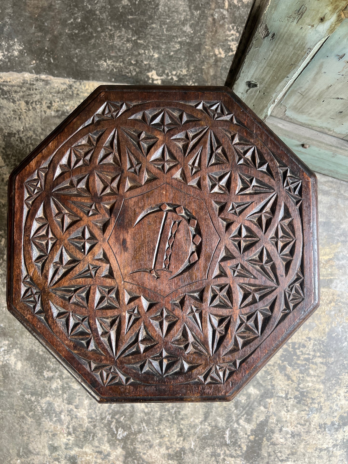 A Carved Mahogany Moorish Side Table - Early 20thC