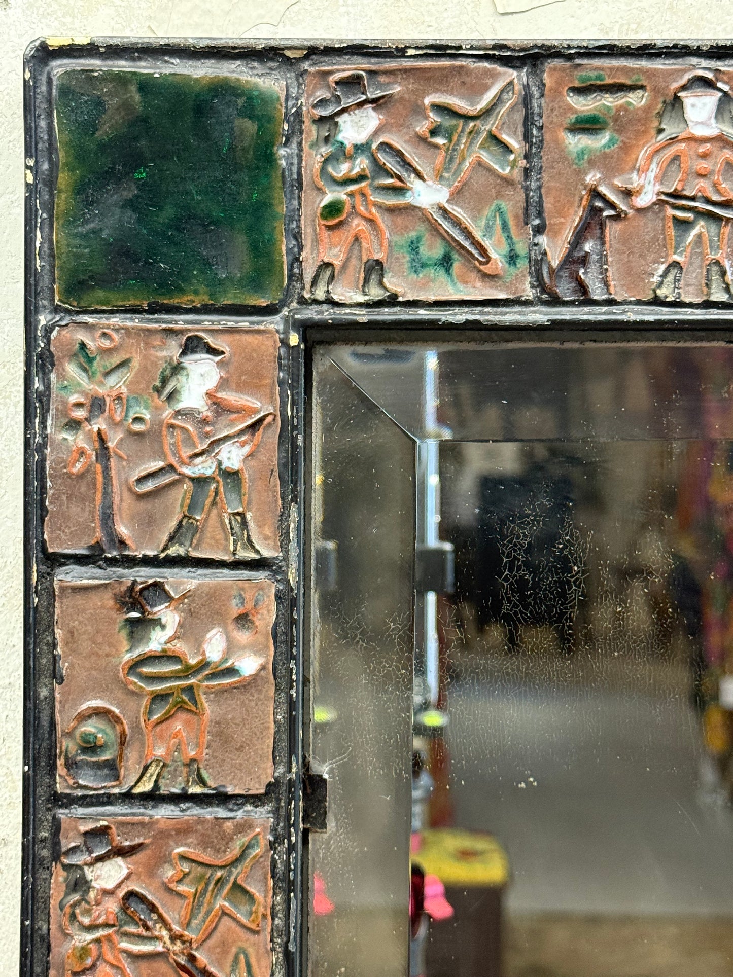 Folk Art Wall Mirror