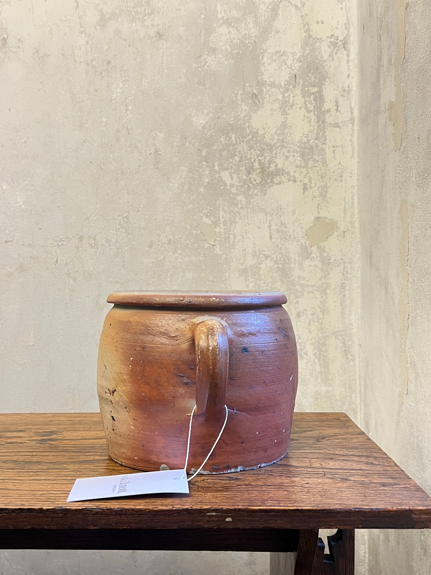 19thC French Stoneware Confit Pot - Medium