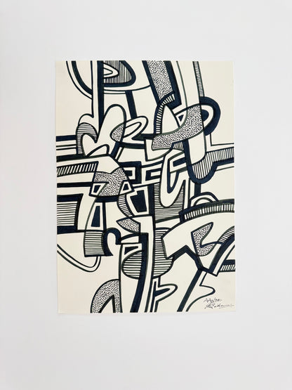 Monochromatic Original Artwork No.243 - ARTHUR ALLAN WILSON, Scottish | 1944-2024