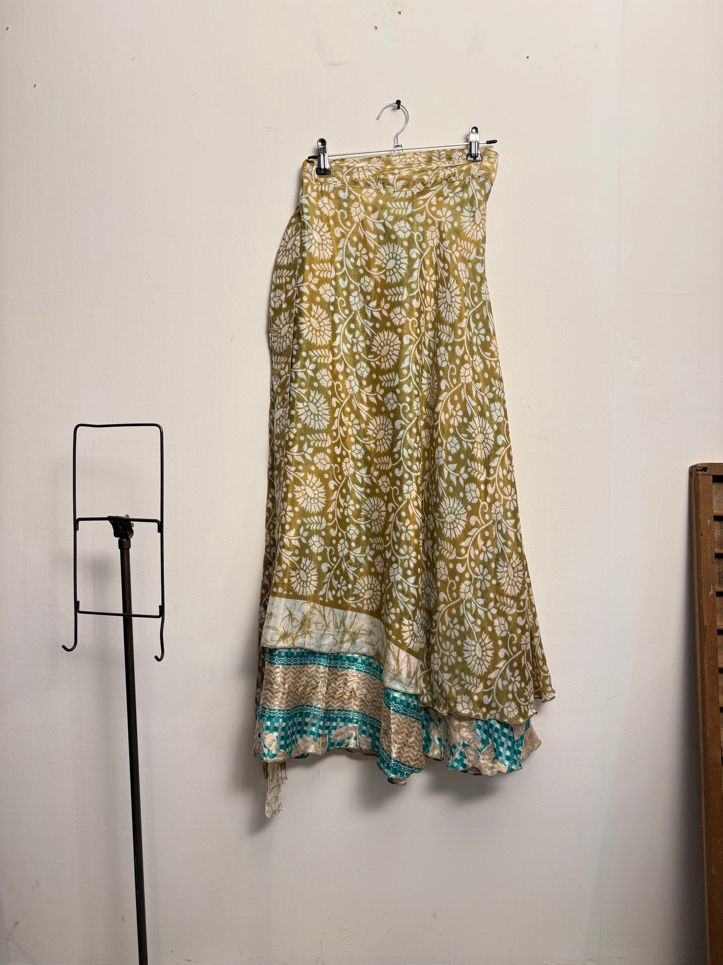 Vintage Saree Silk Wrap Skirt