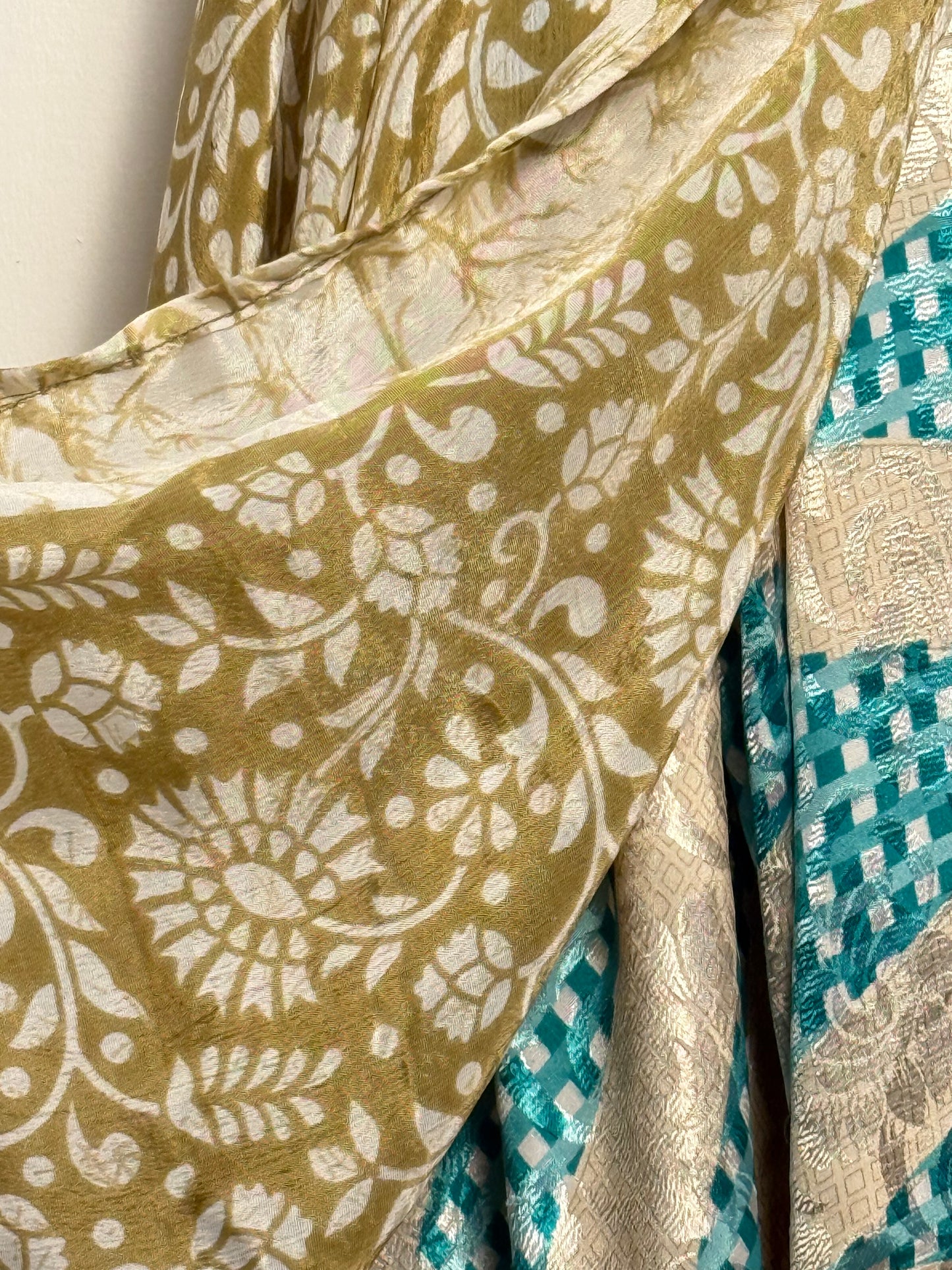 Vintage Saree Silk Wrap Skirt