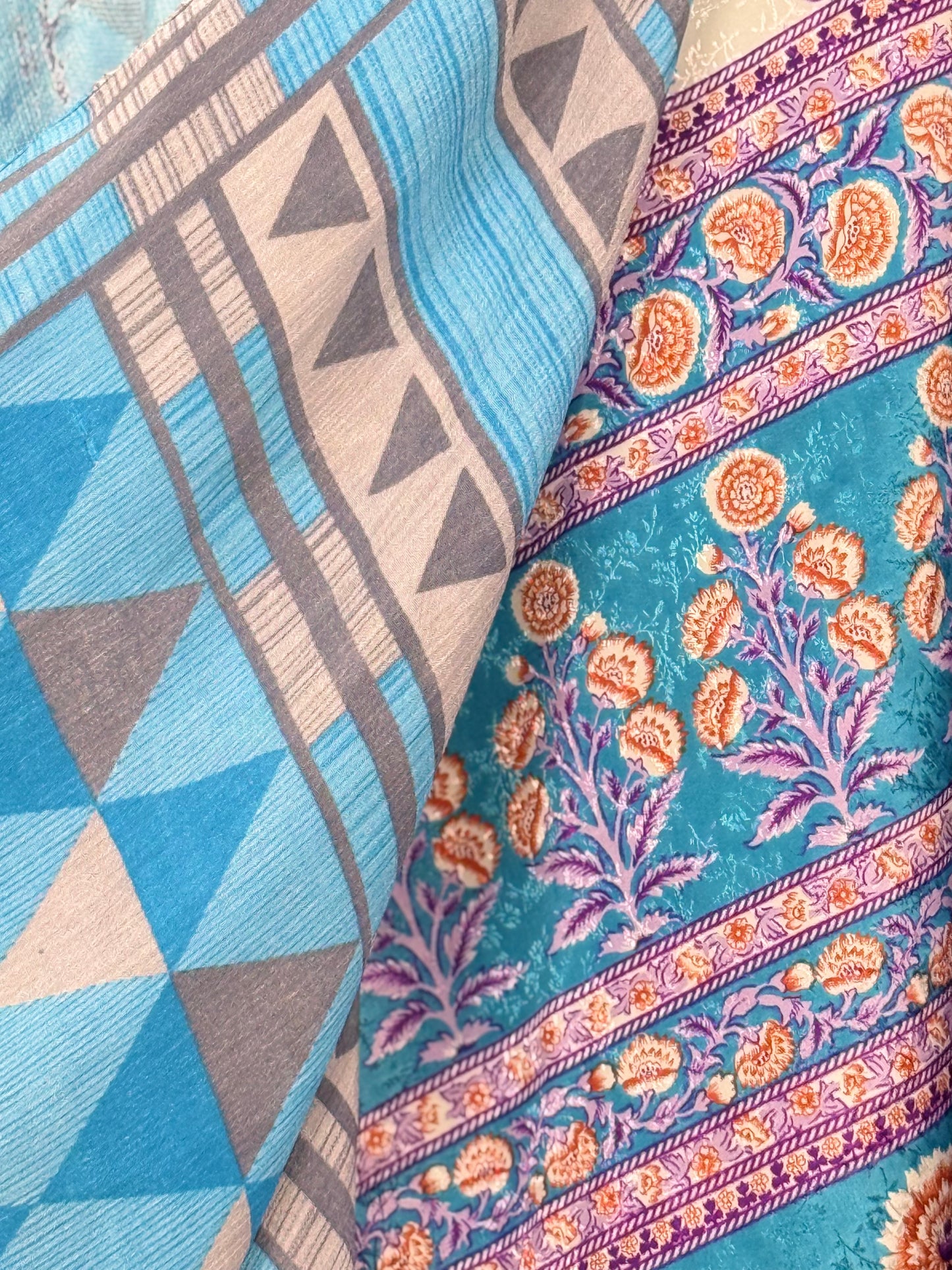 Vintage Saree Silk Wrap Skirt