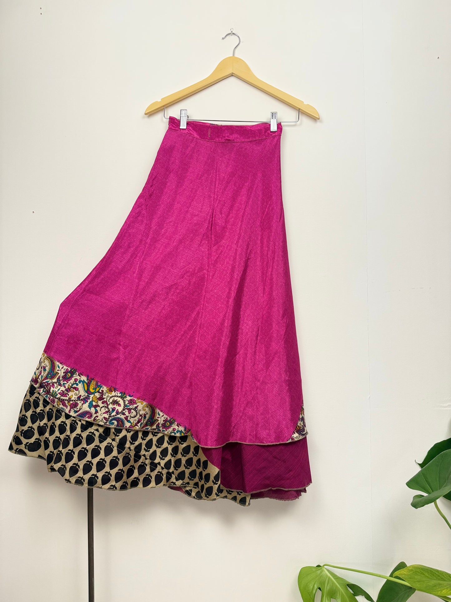 Vintage Saree Silk Wrap Skirt