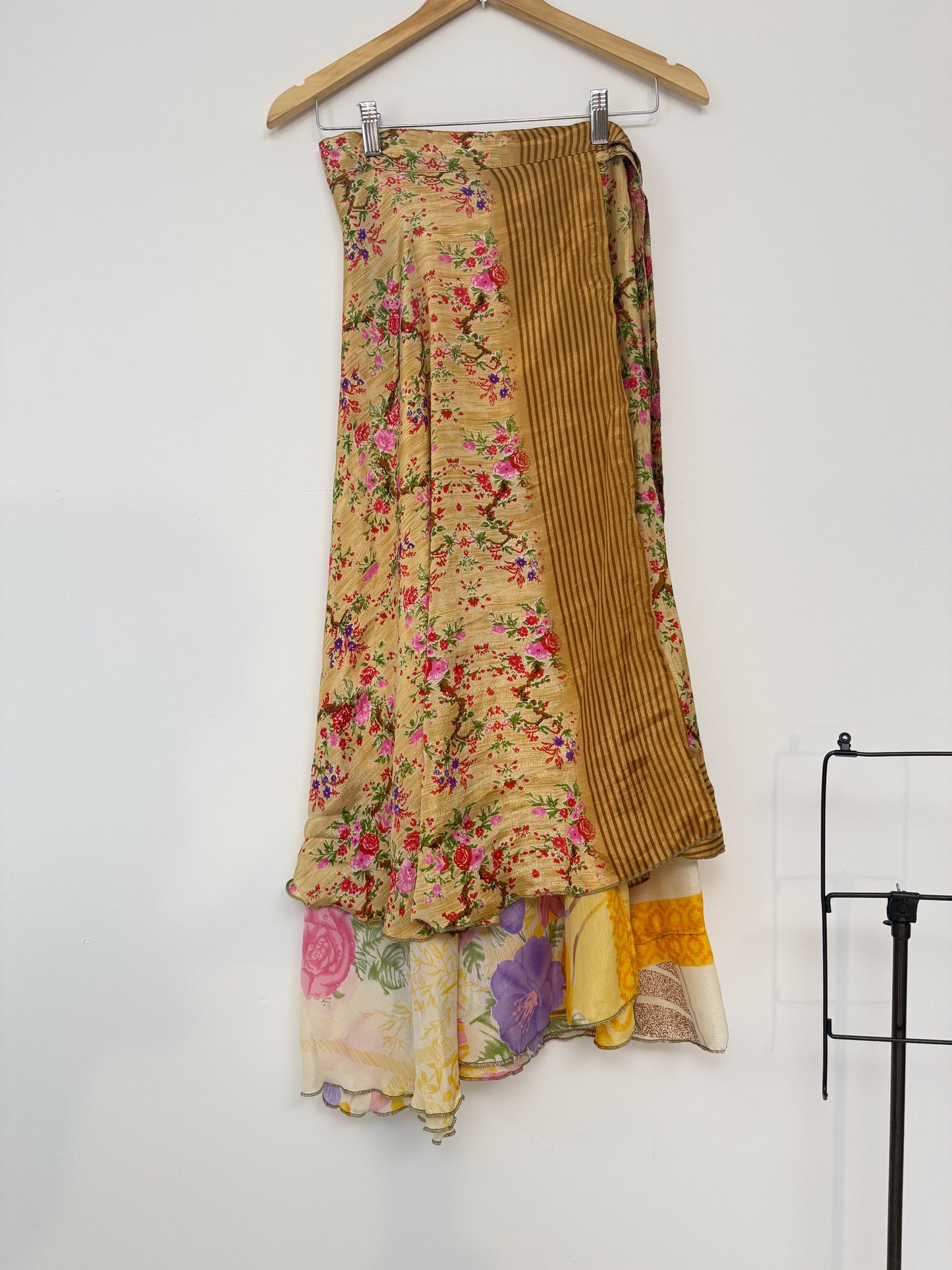 Vintage Saree Silk Wrap Skirt