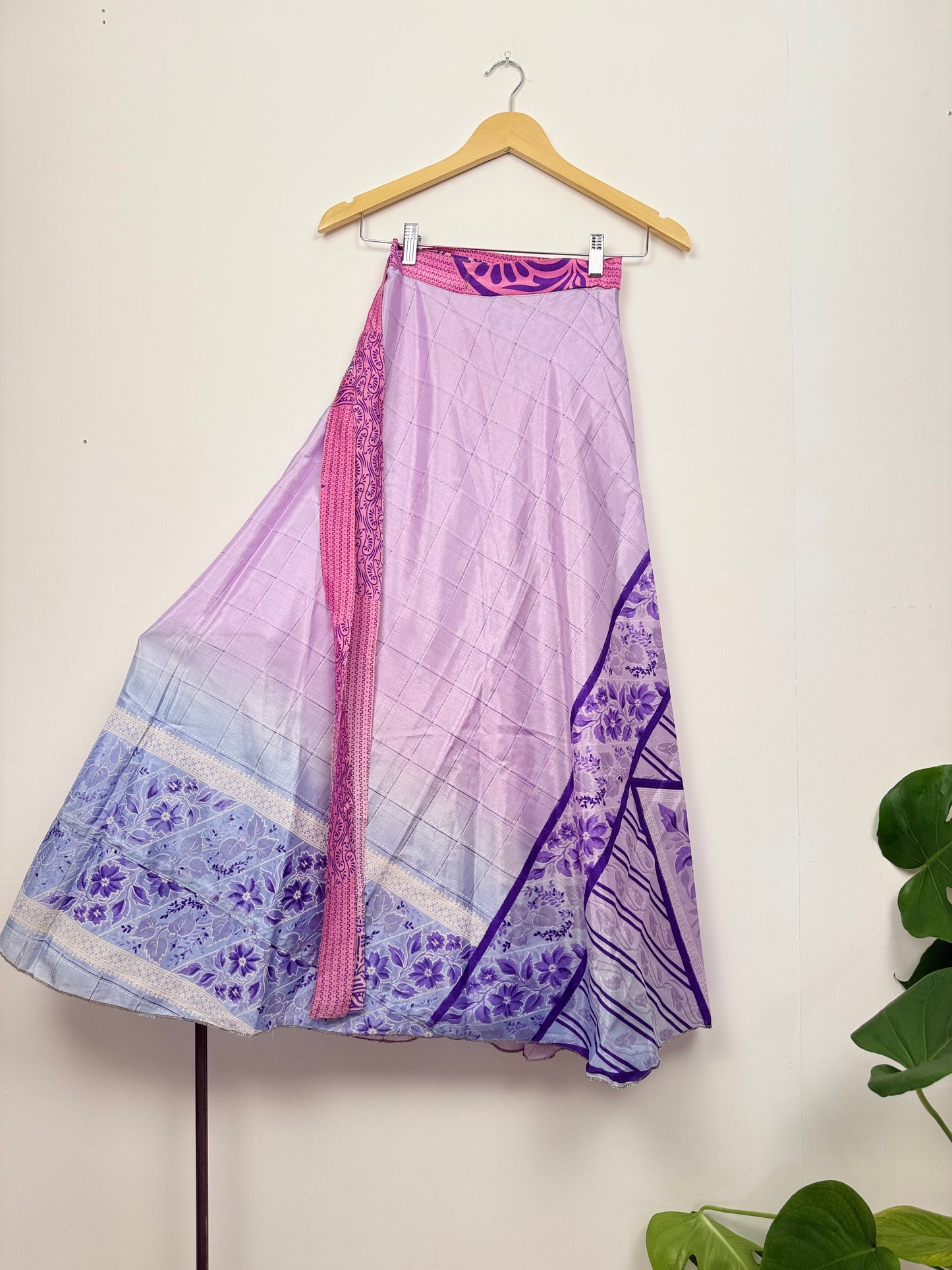 Vintage Saree Silk Wrap Skirt