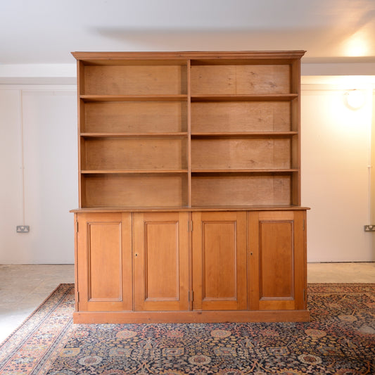 Early 20thC Open Topped Bookcase with Cupboards