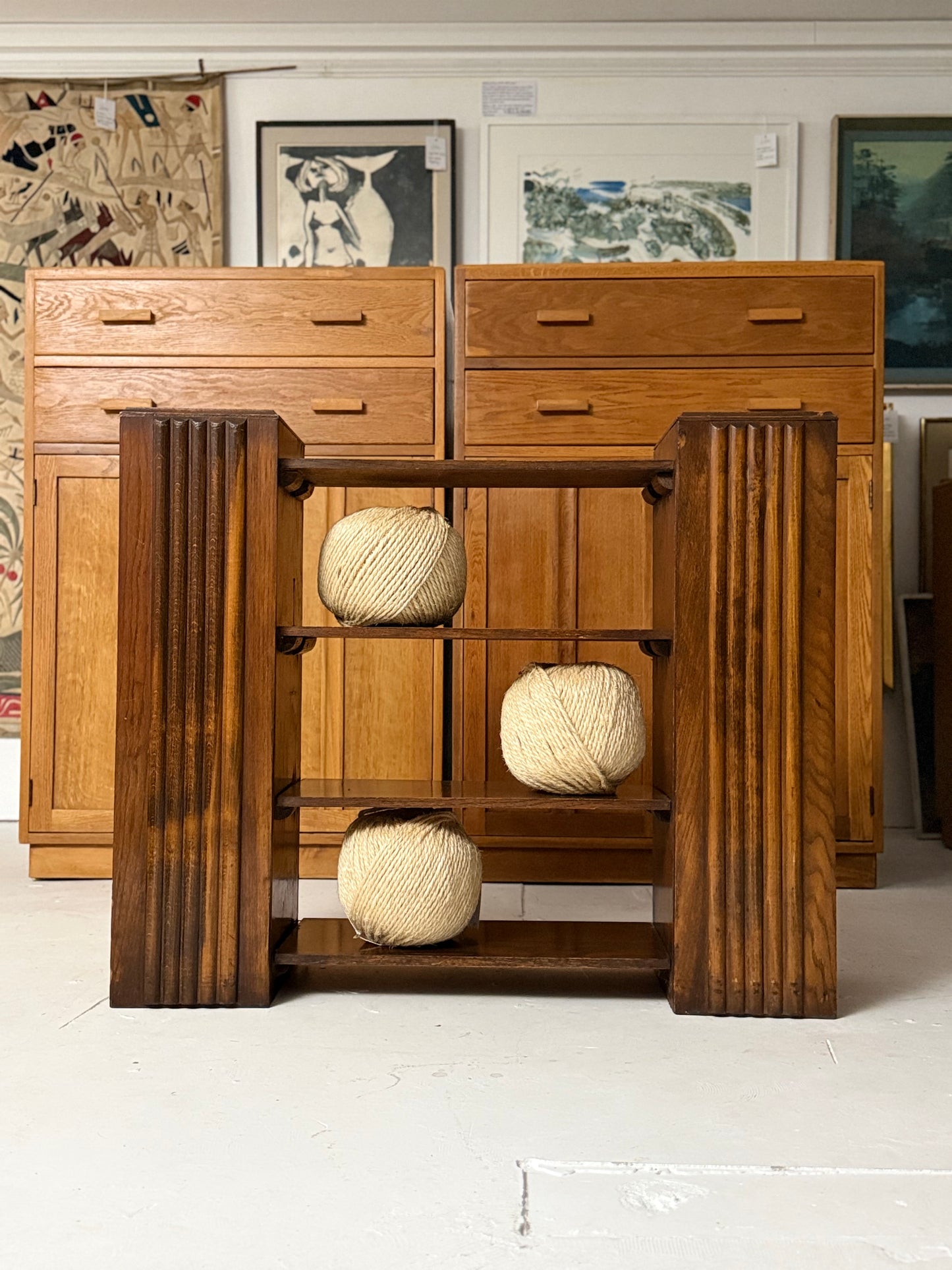 A British 1930's Art Deco Bookcase